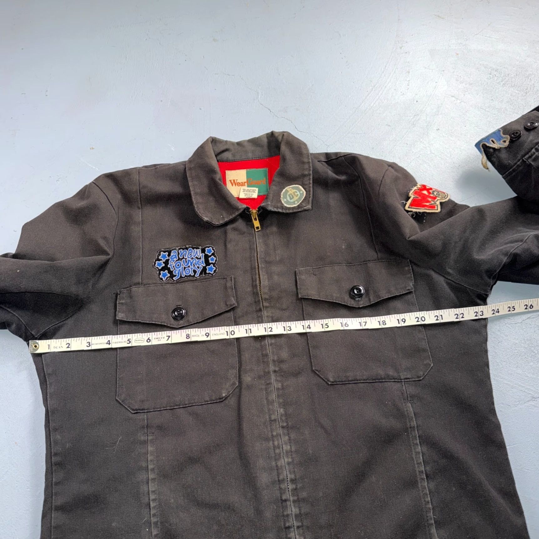 Vintage VTG WearGuard Mechanic Work Jacket Bomber Jacket Jacket Men M Brown Embroidered Patches Y2K Vibe Vintage Patchwork Cars Grunge 90s Fall Spring Winter Size US M / EU 48-50 / 2 - 5 Thumbnail