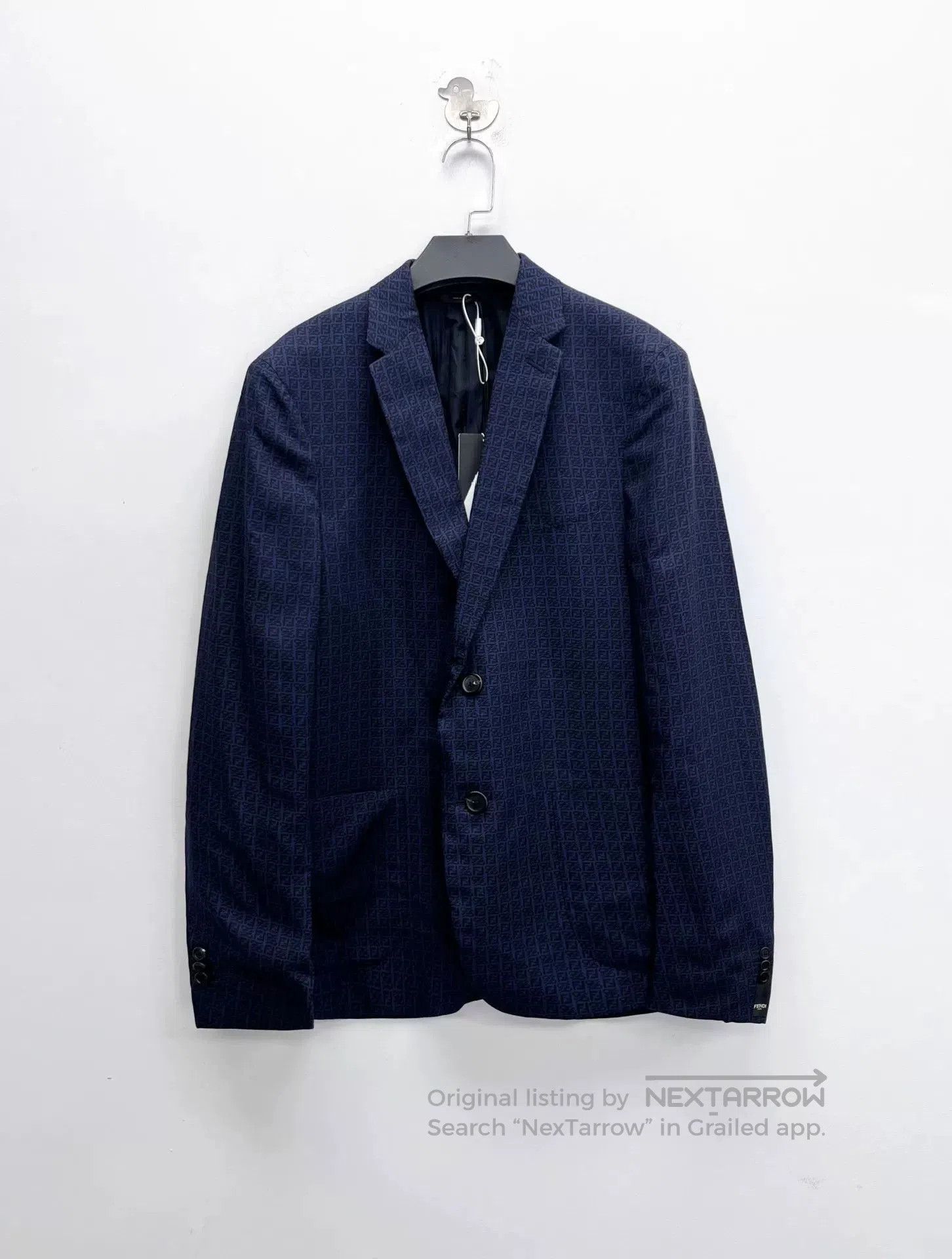 Fendi Fendi Double F Logo Blue Blazer Jacket. Size US S / EU 44-46 / 1 - 2 Thumbnail