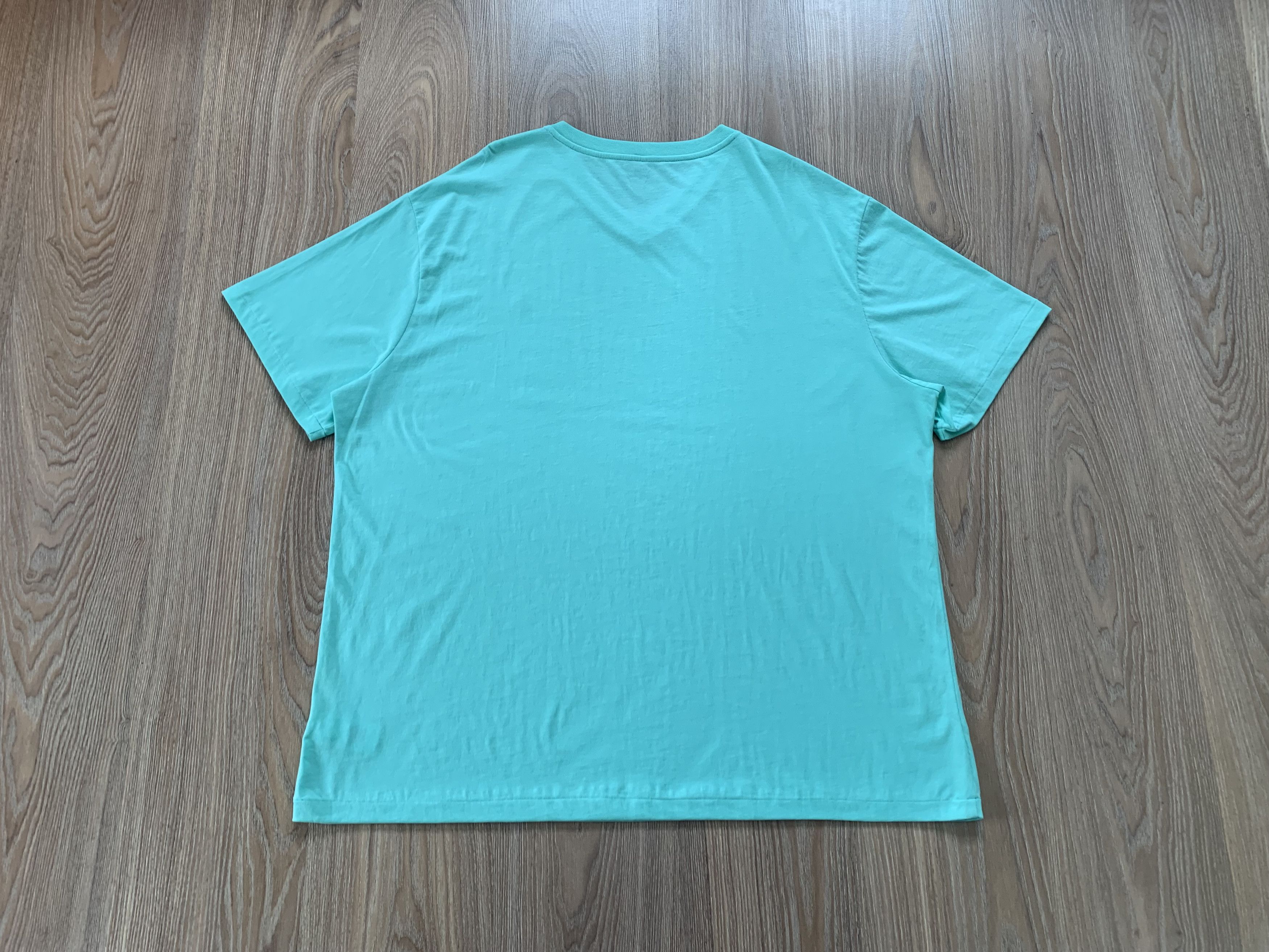 Polo Ralph Lauren Polo Ralph Lauren V-Neck Light Blue Cotton T-Shirt Size US XXL / EU 58 / 5 - 3 Thumbnail