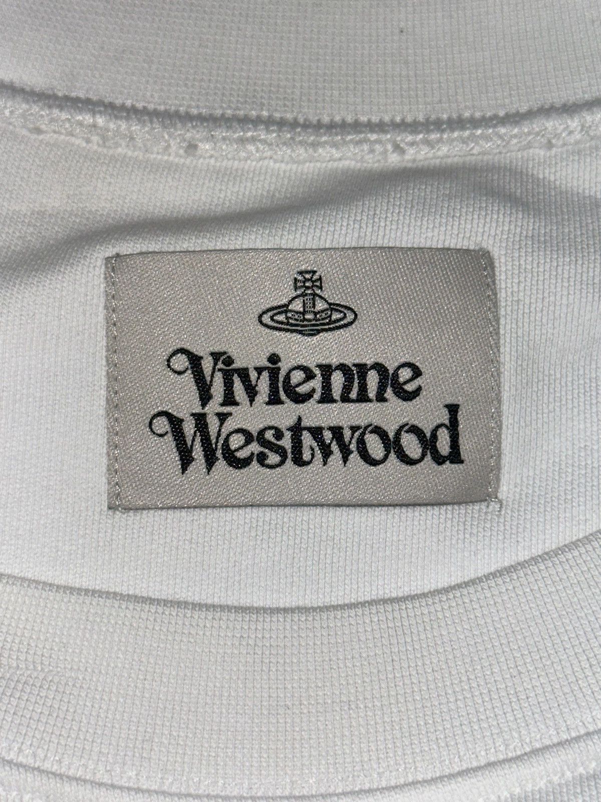 Vivienne Westwood Vivienne Westwood Sweatshirt White Spray Orb Logo L Size US L / EU 52-54 / 3 - 5 Thumbnail