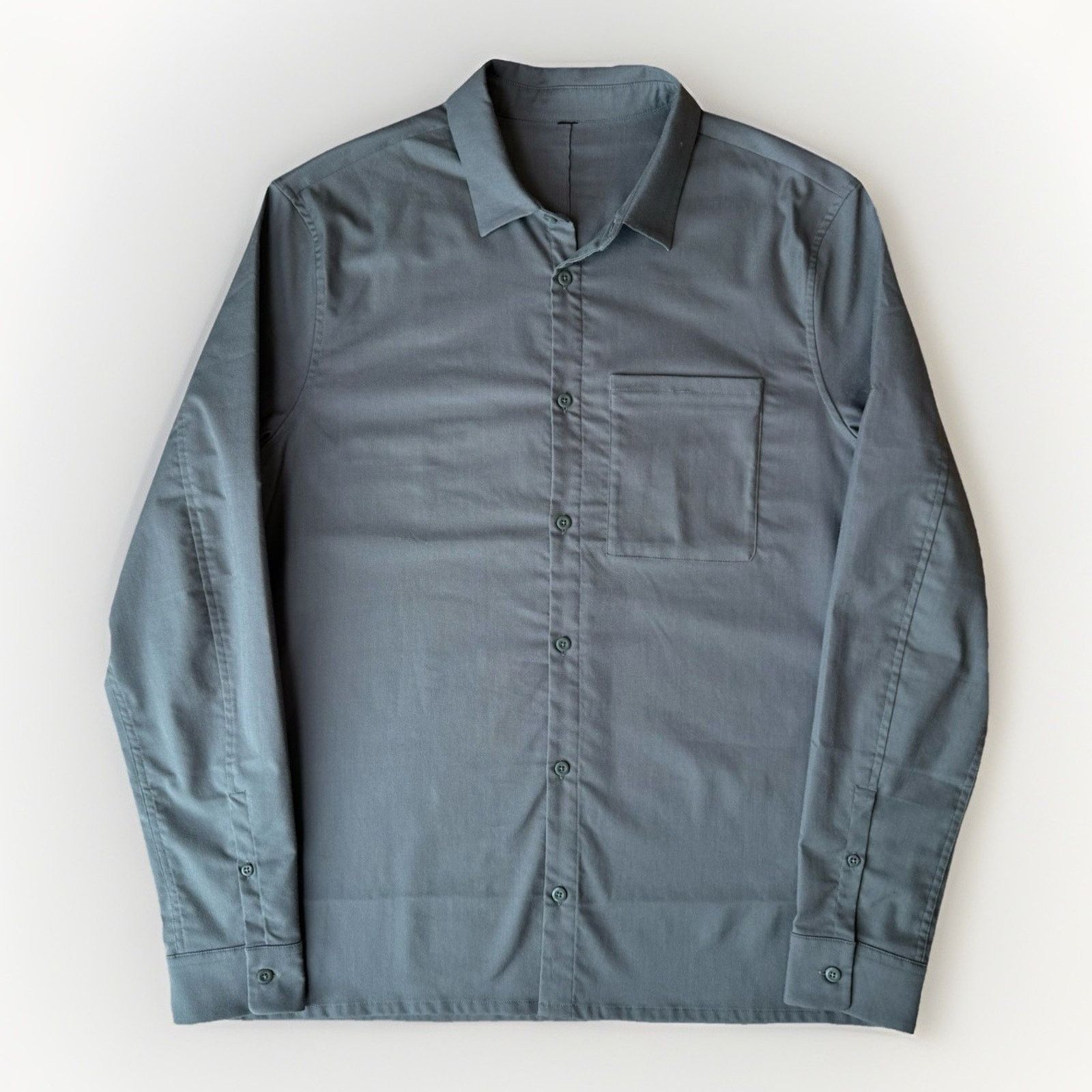 Lululemon Lululemon Utility Shirt L Dark Gray Long Sleeve Minimalist Size US L / EU 52-54 / 3 - 1 Thumbnail