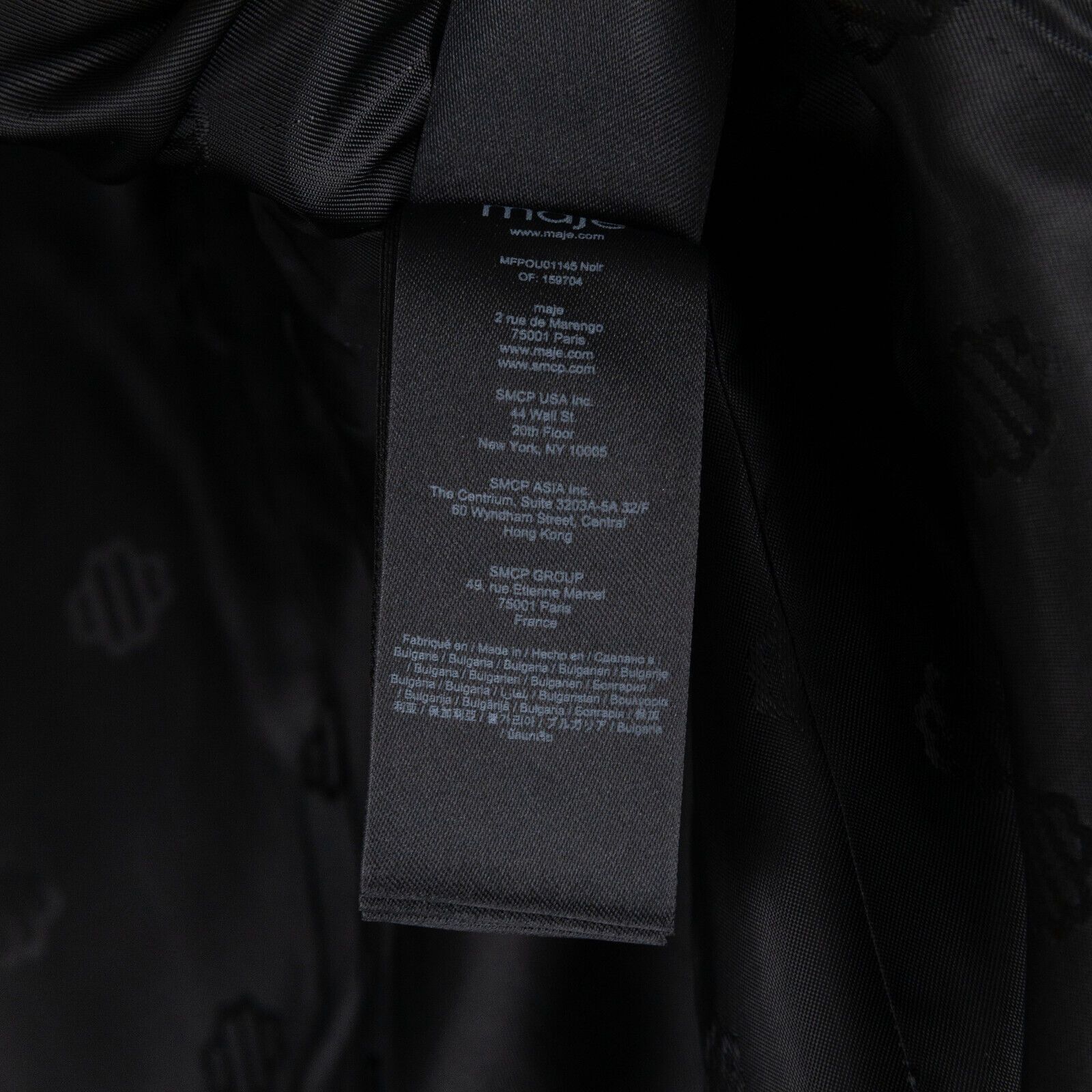 Maje Maje Galionile Wool Blend Stand Collar Coat Black Size 36 Size XS / US 0-2 / IT 36-38 - 7 Thumbnail