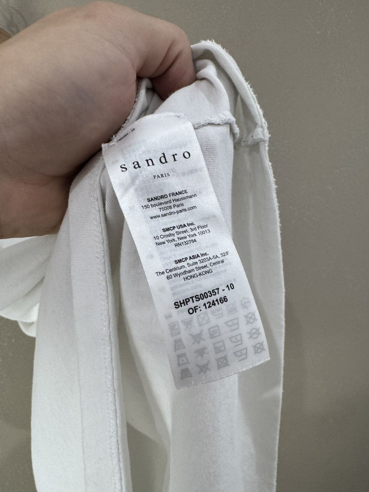 Sandro Sandro Paris Men T-Shirt 100% cotton Size US L / EU 52-54 / 3 - 4 Thumbnail