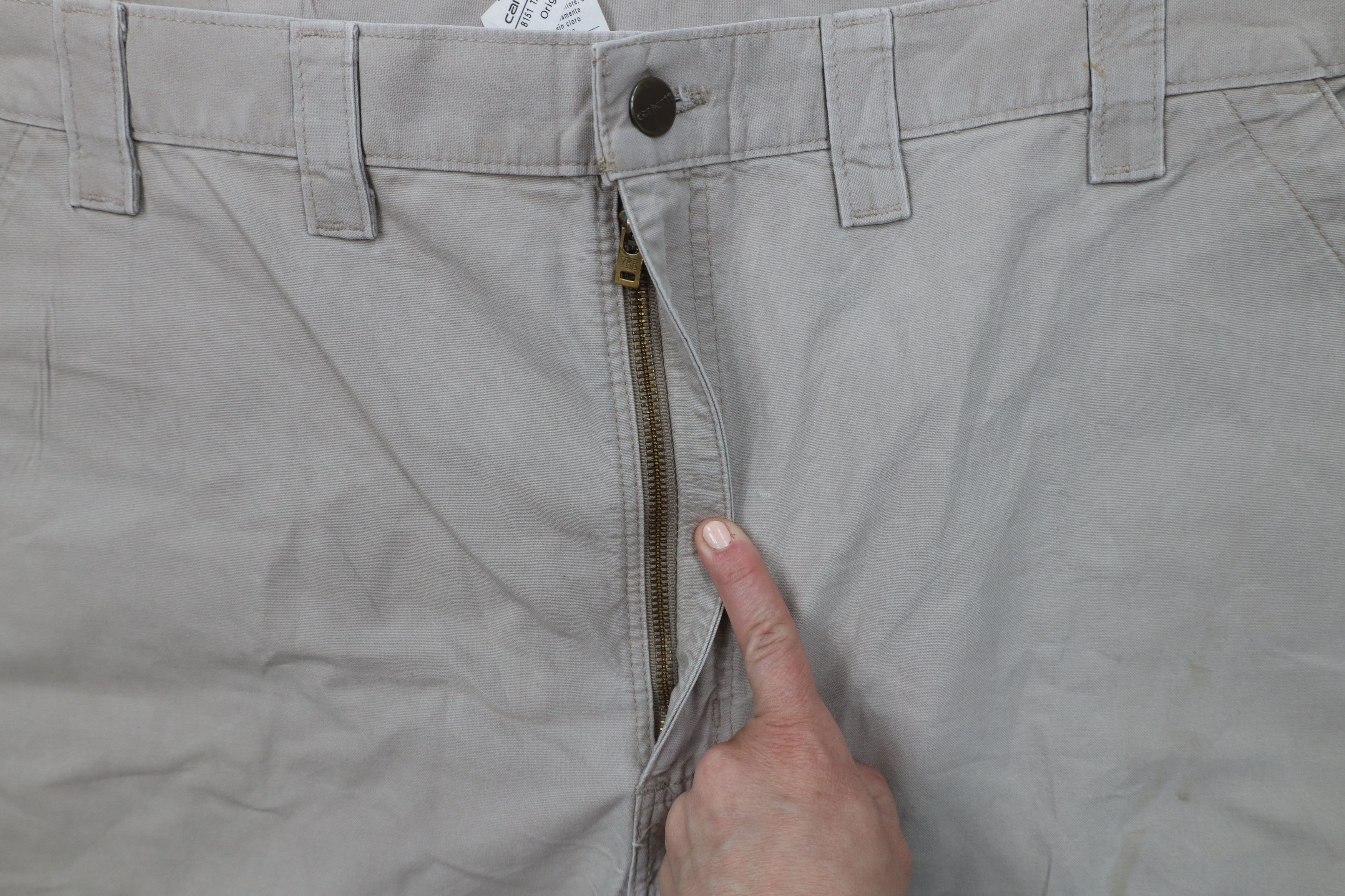 Carhartt × Vintage Vintage Y2K Carhartt Original Fit Wide Leg Pants Beige Tan Size US 44 / EU 60 - 9 Thumbnail