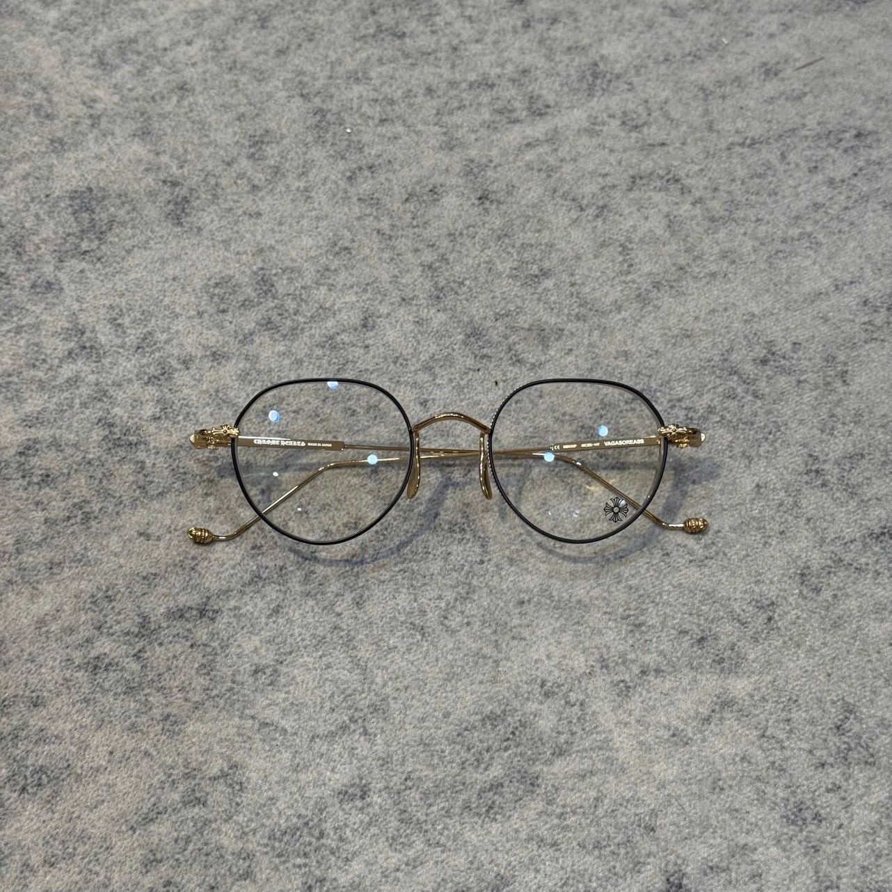 Chrome Hearts CHROME HEARTS VAGASOREASS MATTE BLACK/GOLD PLATED Size ONE SIZE - 6 Thumbnail