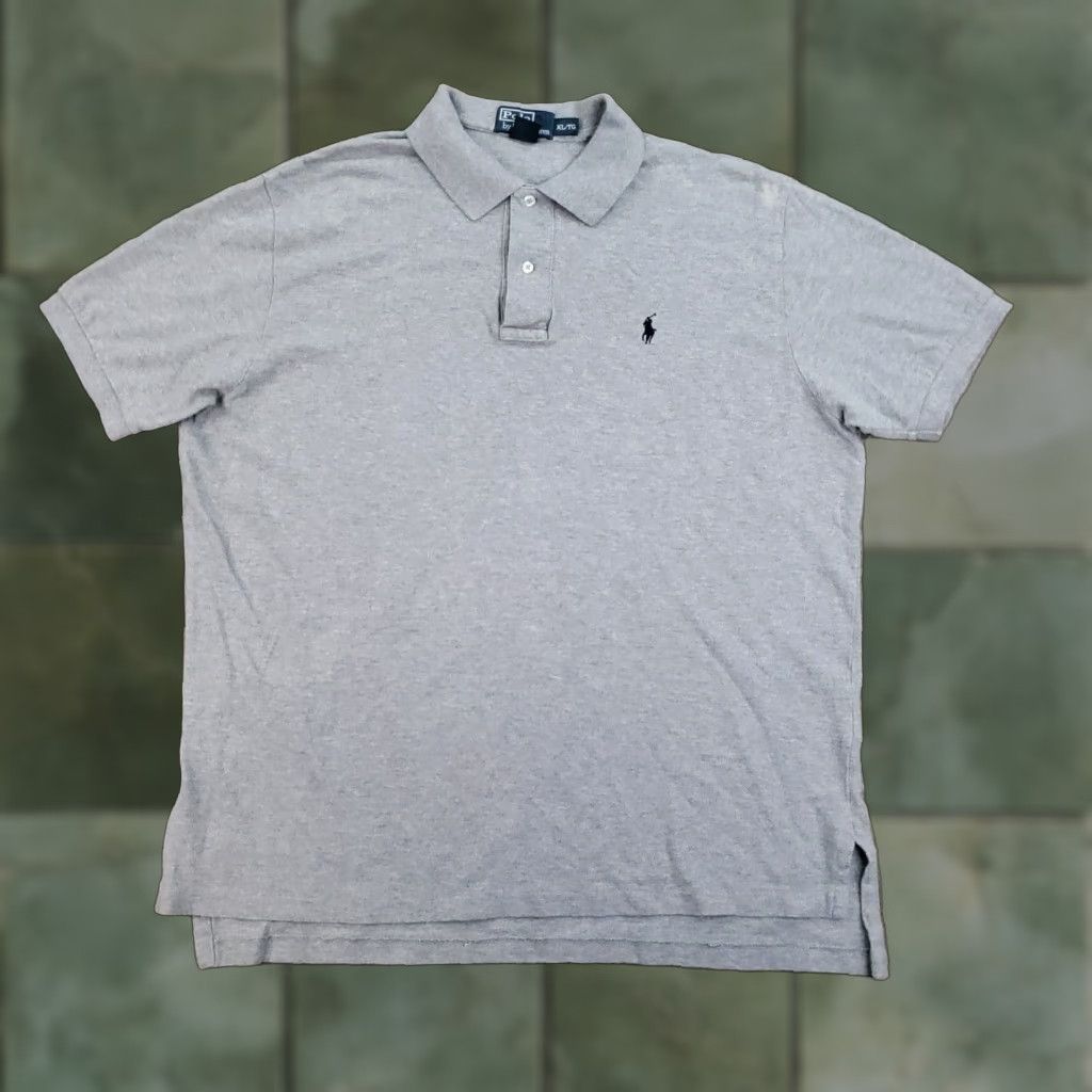 Polo Ralph Lauren Polo Ralph Lauren Mens Gray Short Sleeve Polo Shirt XL Cotton Size US XL / EU 56 / 4 - 1 Thumbnail