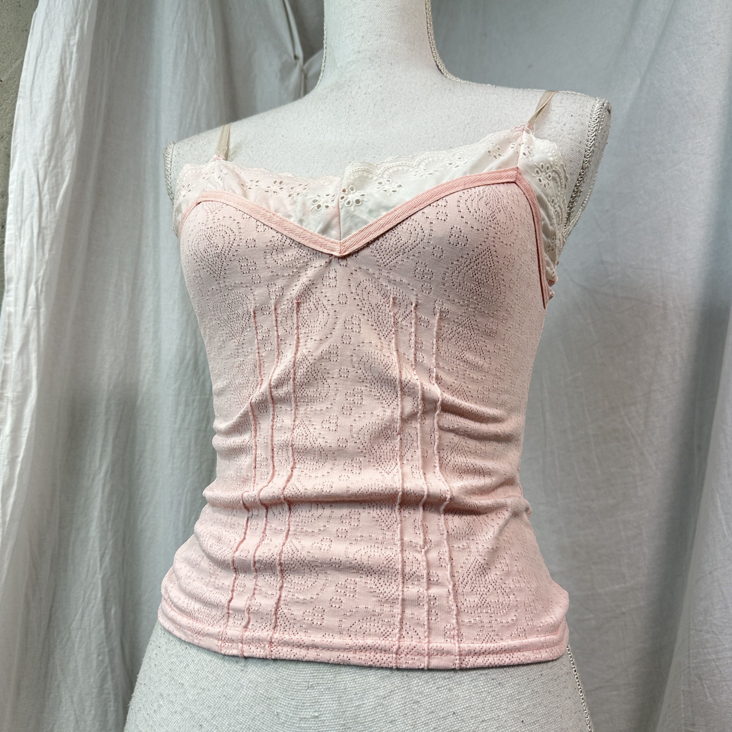 Vintage Vintage Coquette Baby Pink Morgan Top Y2K Size S / US 4 / IT 40 - 4 Thumbnail