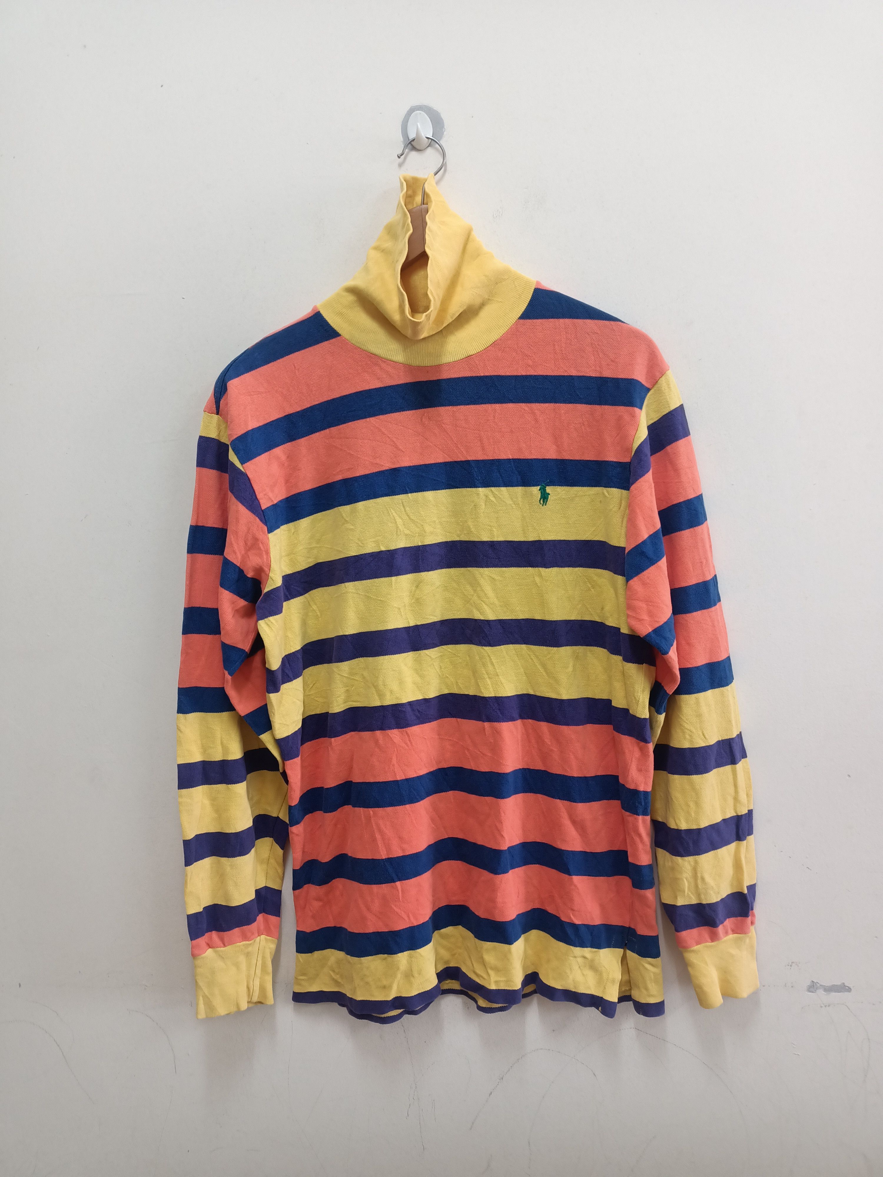 Polo Ralph Lauren Vintage Polo Ralph Lauren small pony longsleeve turtle neck Size US M / EU 48-50 / 2 - 1 Thumbnail