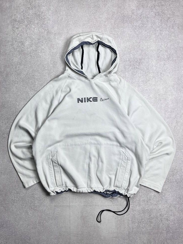 Nike Vintage Nike Swoosh Boxy Sherpa Hoodie Y2K XL Size US XL / EU 56 / 4 - 1 Thumbnail