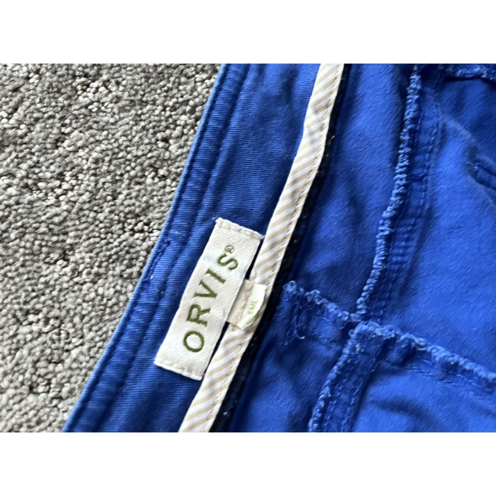 Orvis Orvis Sporting Traditions Shorts Women’s 6 Blue Solid Pleated Chino Poly Cotton Casual Size 28" / US 6 / IT 42 - 3 Thumbnail