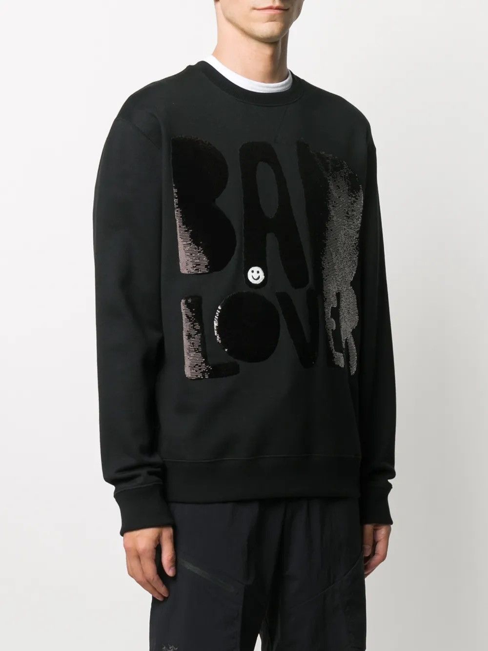 Valentino Authentic Valentino Garavani Black Sequin Sweatshirt Size US S / EU 44-46 / 1 - 7 Thumbnail
