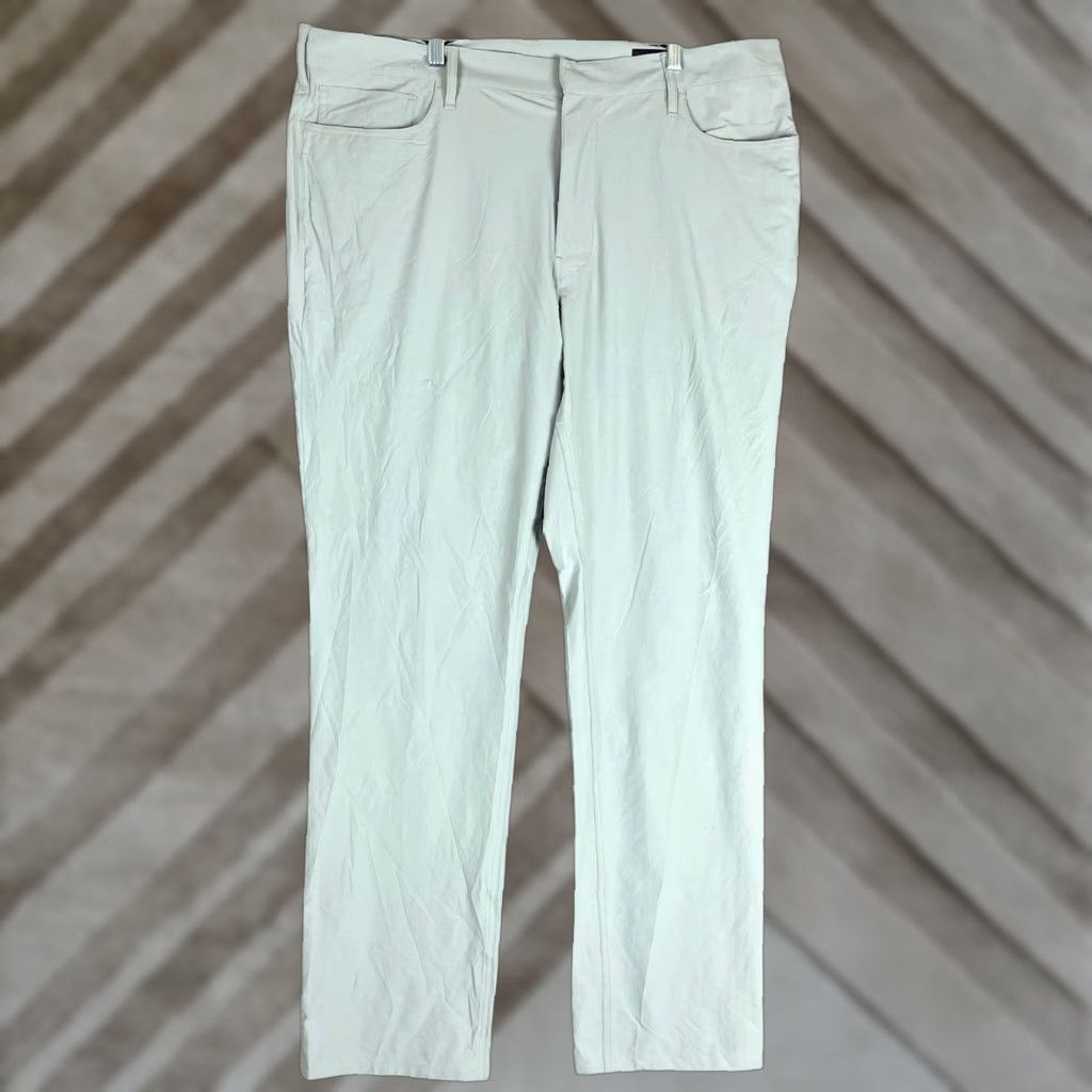 RLX Ralph Lauren VINTAGE RLX Ralph Lauren Mens Pants Beige Tailored Slim Fit Performance Stretch 38x32 Chino Casual Workwear 90s Mens Size US 38 / EU 54 - 1 Thumbnail