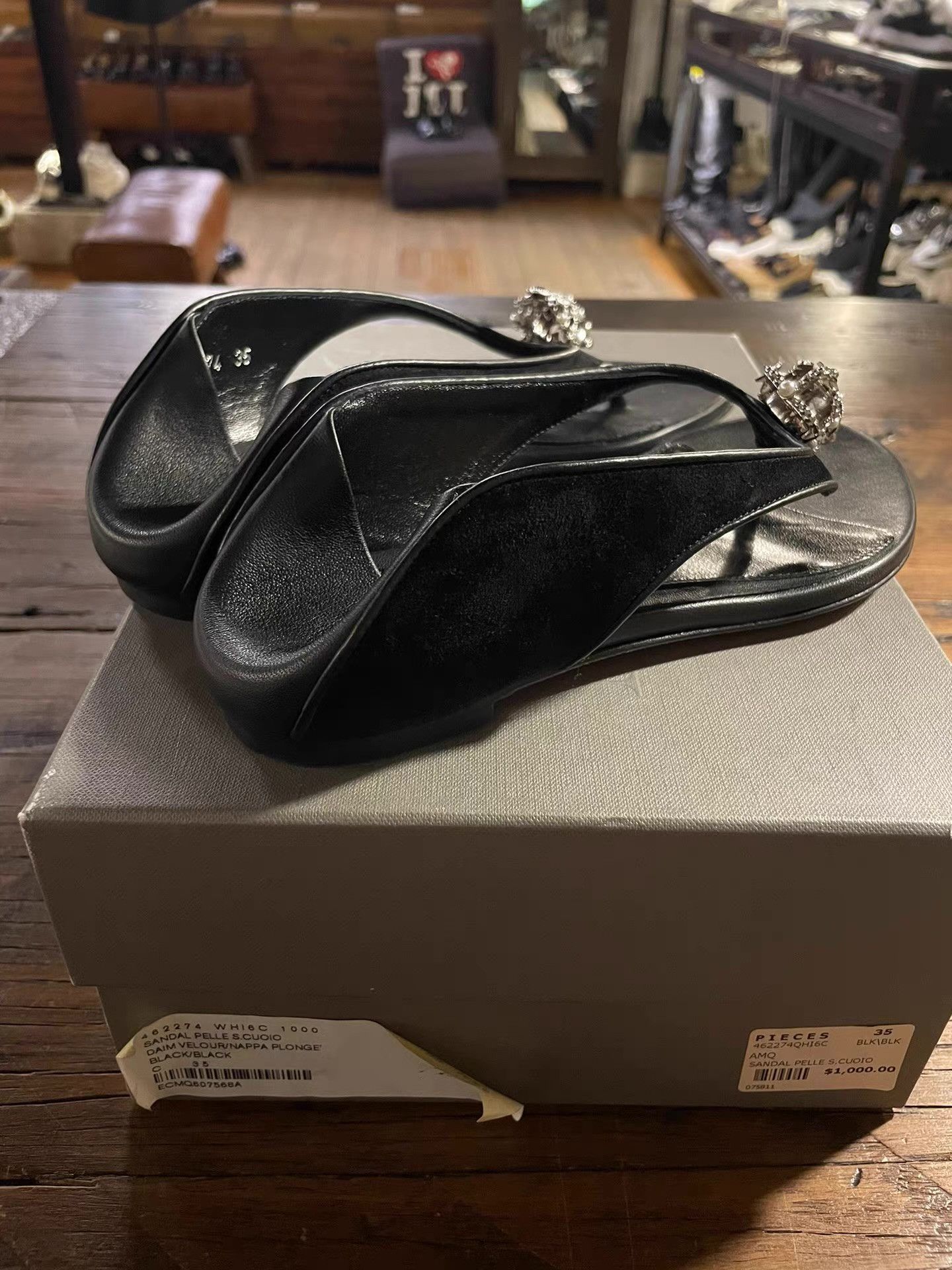 Alexander McQueen lexander McQueen 17SS Heel‑Slip‑On Design Ｑ25 Size US 7 / IT 37 - 3 Thumbnail