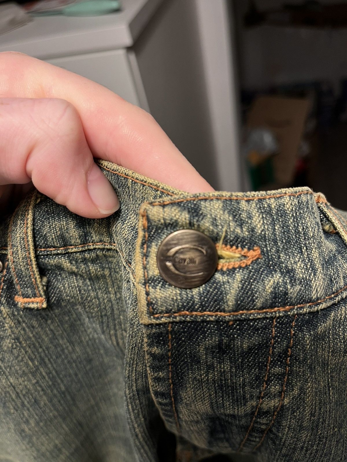 Just Cavalli Vintage Sandblasted Cavalli Jeans Size US 33 - 12 Thumbnail
