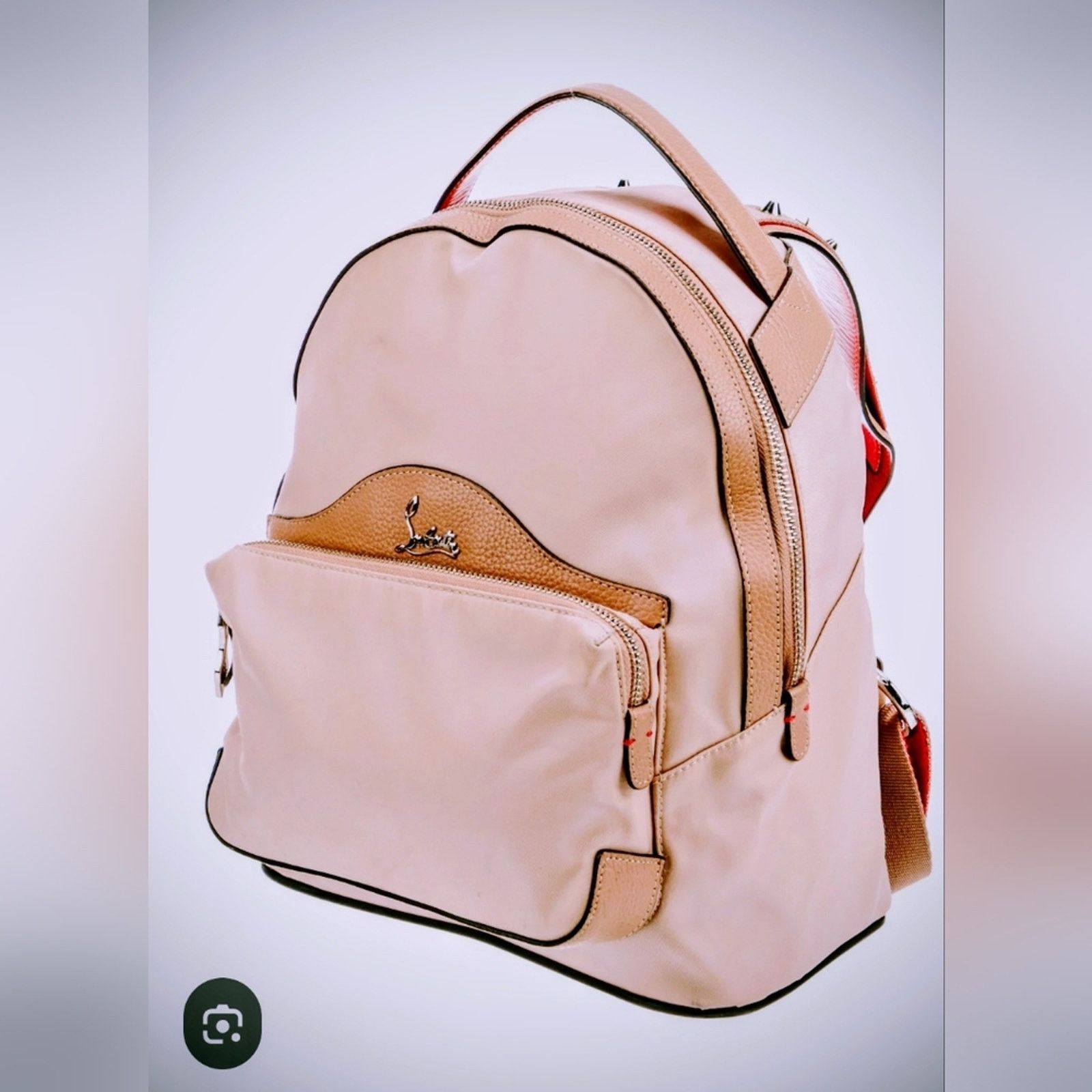 CHRISTIAN LOUBOUTIN Backloubi Nylon Backpack STUNNING display picture 2