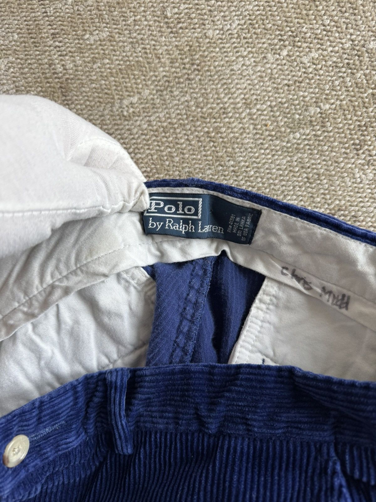 Polo Ralph Lauren Polo Ralph Lauren Cobalt blue corduroy pants pants sz 33 Size US 33 - 3 Thumbnail