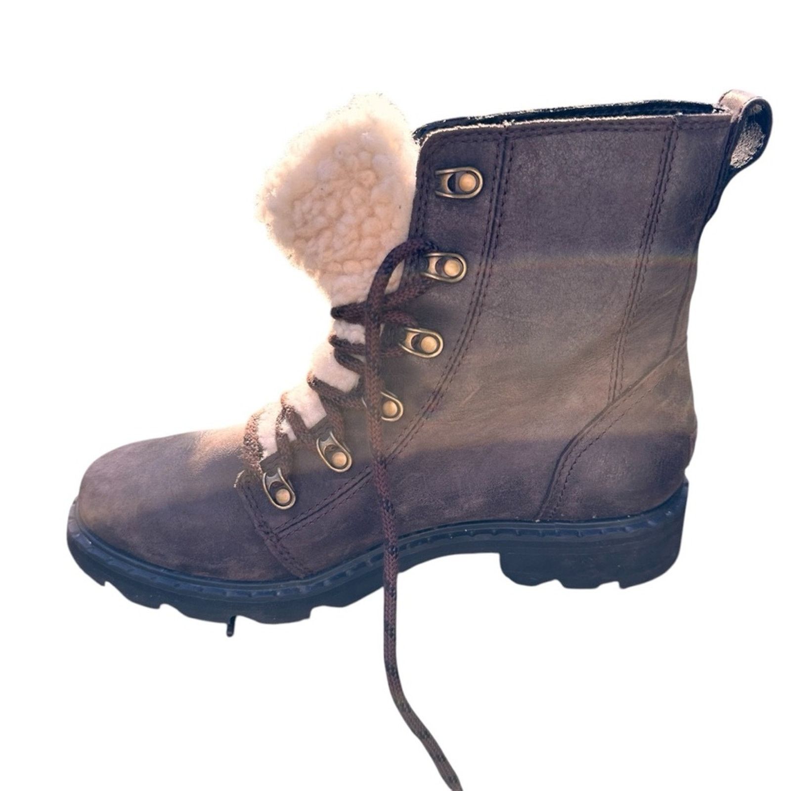 SOREL Sorel Lennox Lace Cozy Shearling Waterproof Boots - Size 8 Size US 8 / IT 38 - 14 Thumbnail
