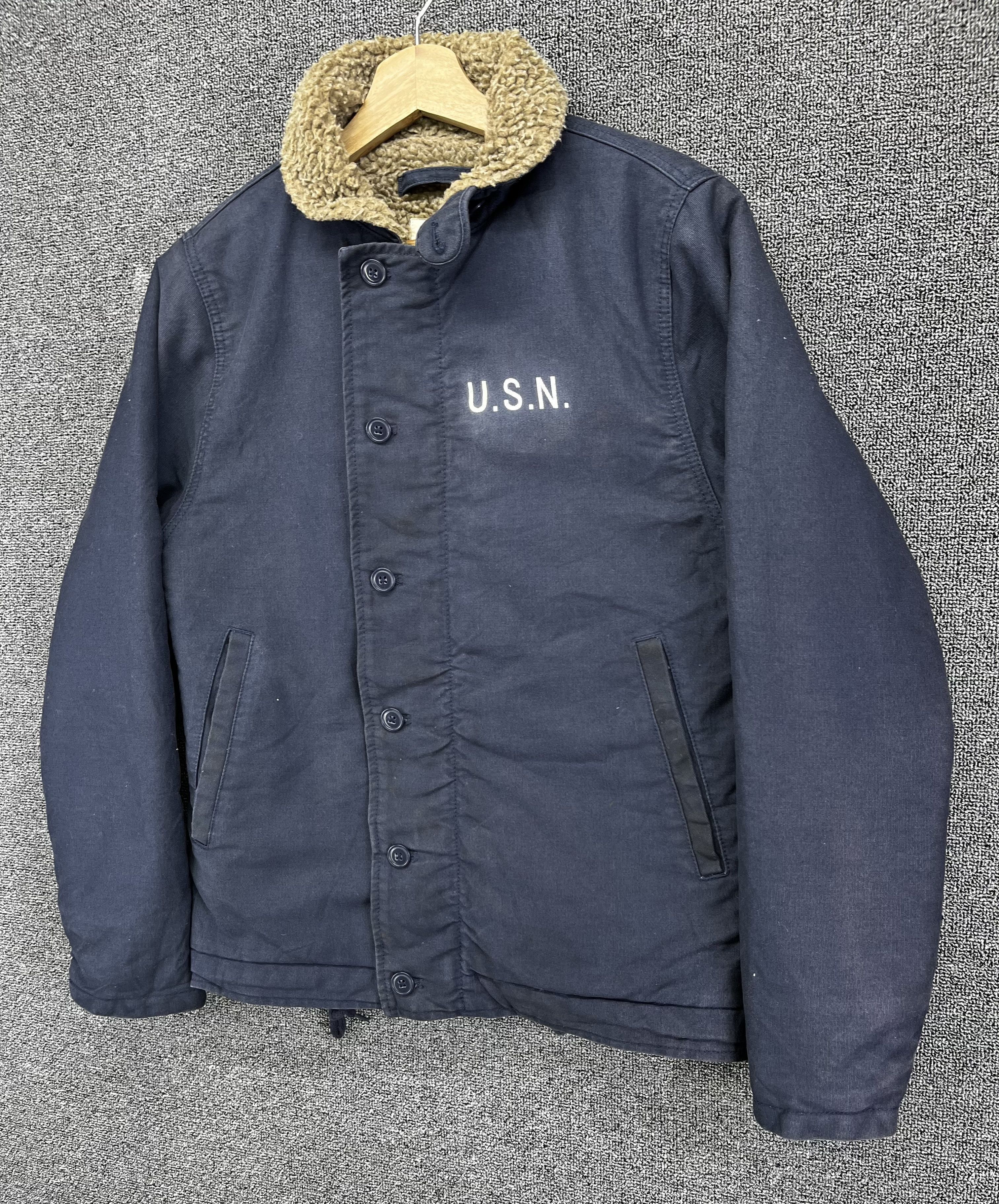Vintage Vintage Military Rare Usn Navy N1 Deck Jacket Size US L / EU 52-54 / 3 - 2 Thumbnail