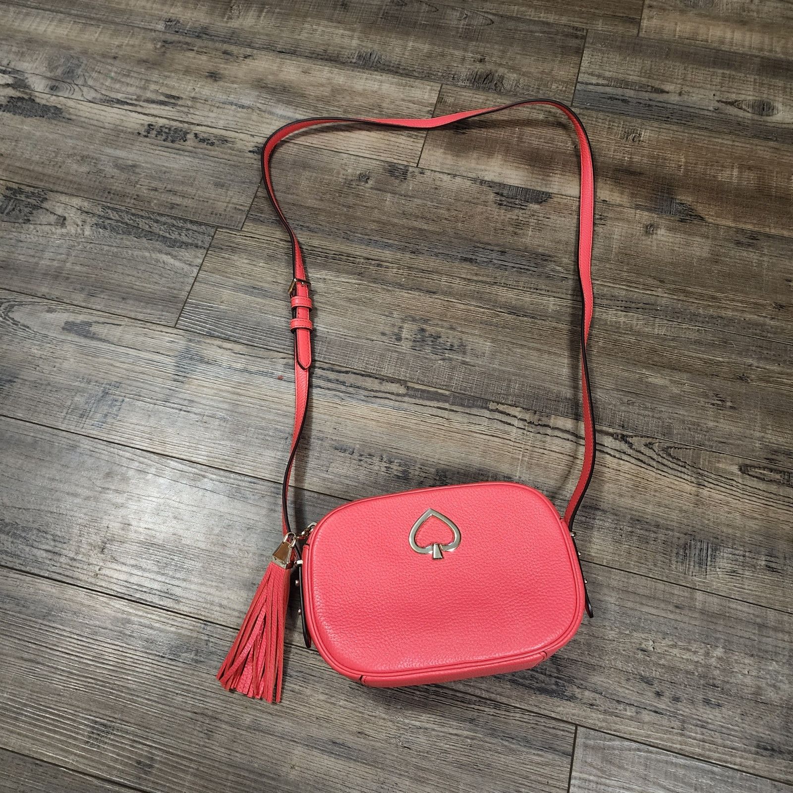 Kate Spade Kate Spade Kourtney Pebbled Leather Crossbody Coral Bag Size ONE SIZE - 1 Thumbnail
