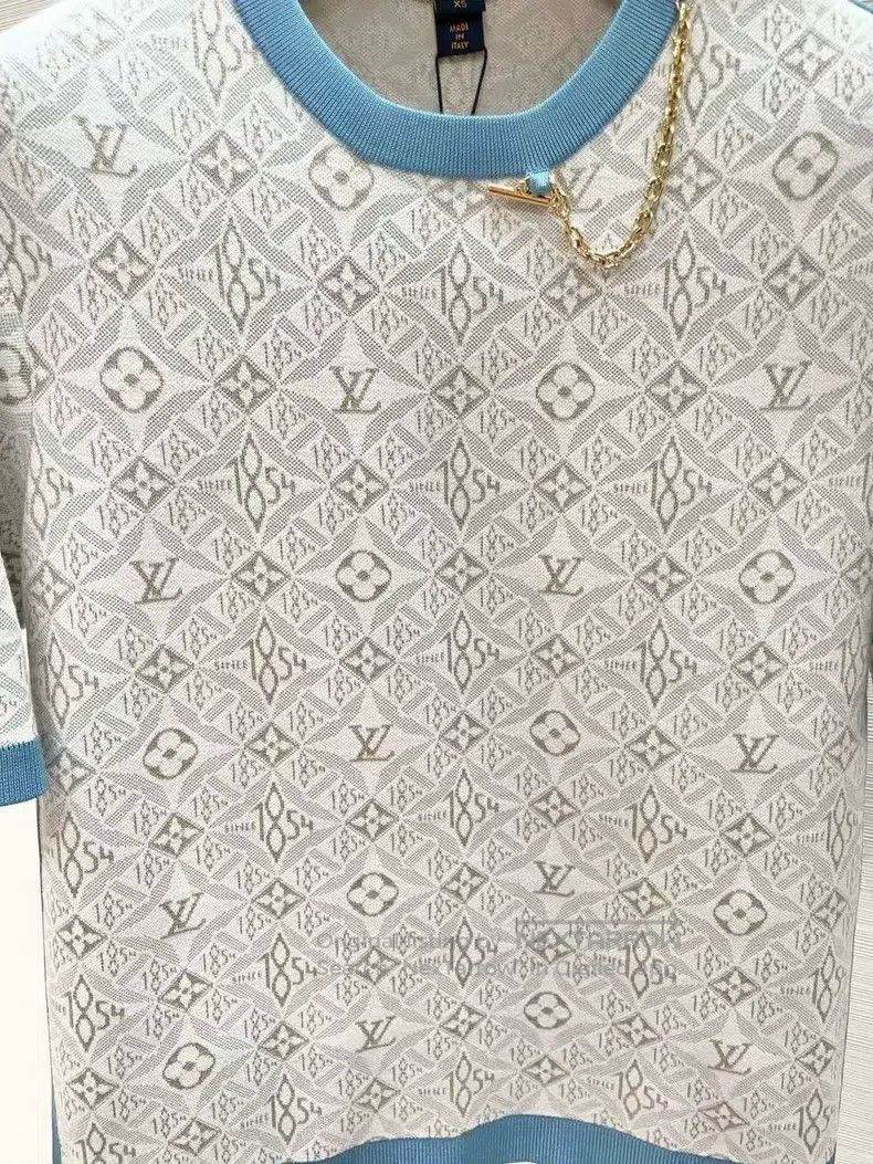 Louis Vuitton Louis Vuitton Old-print knit short sleeves Size XS / US 0-2 / IT 36-38 - 3 Thumbnail