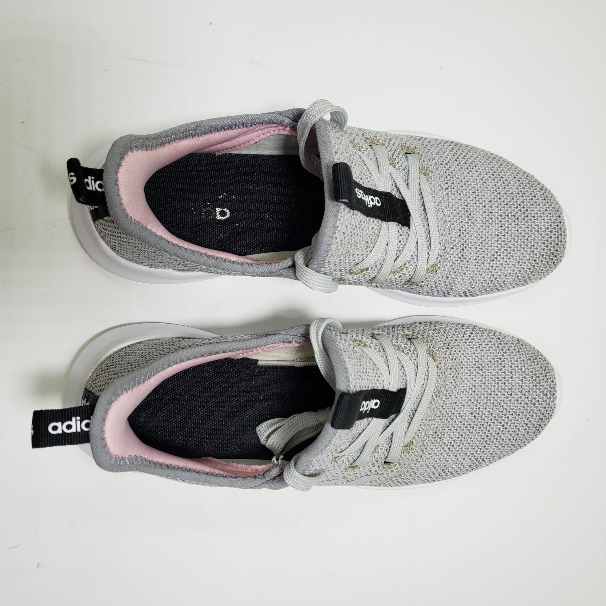 Adidas Adidas Cloudfoam Pure SPW Shoes Gray Knit Lace-Up Sneakers W Size US 7.5 / IT 37.5 - 8 Thumbnail