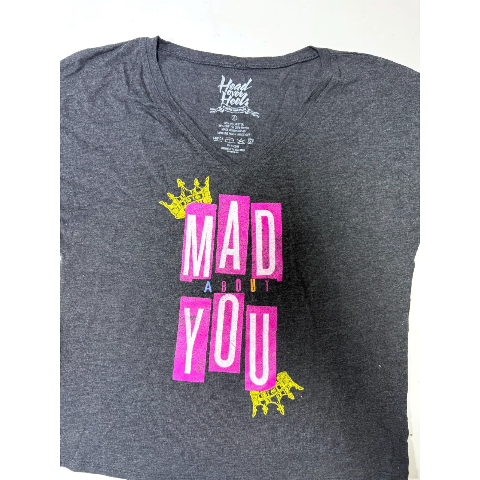 Vintage Head Over Heels Shirt Women S Grey Glitter Dolman Broadway Musical Womens Size S / US 4 / IT 40 - 3 Thumbnail
