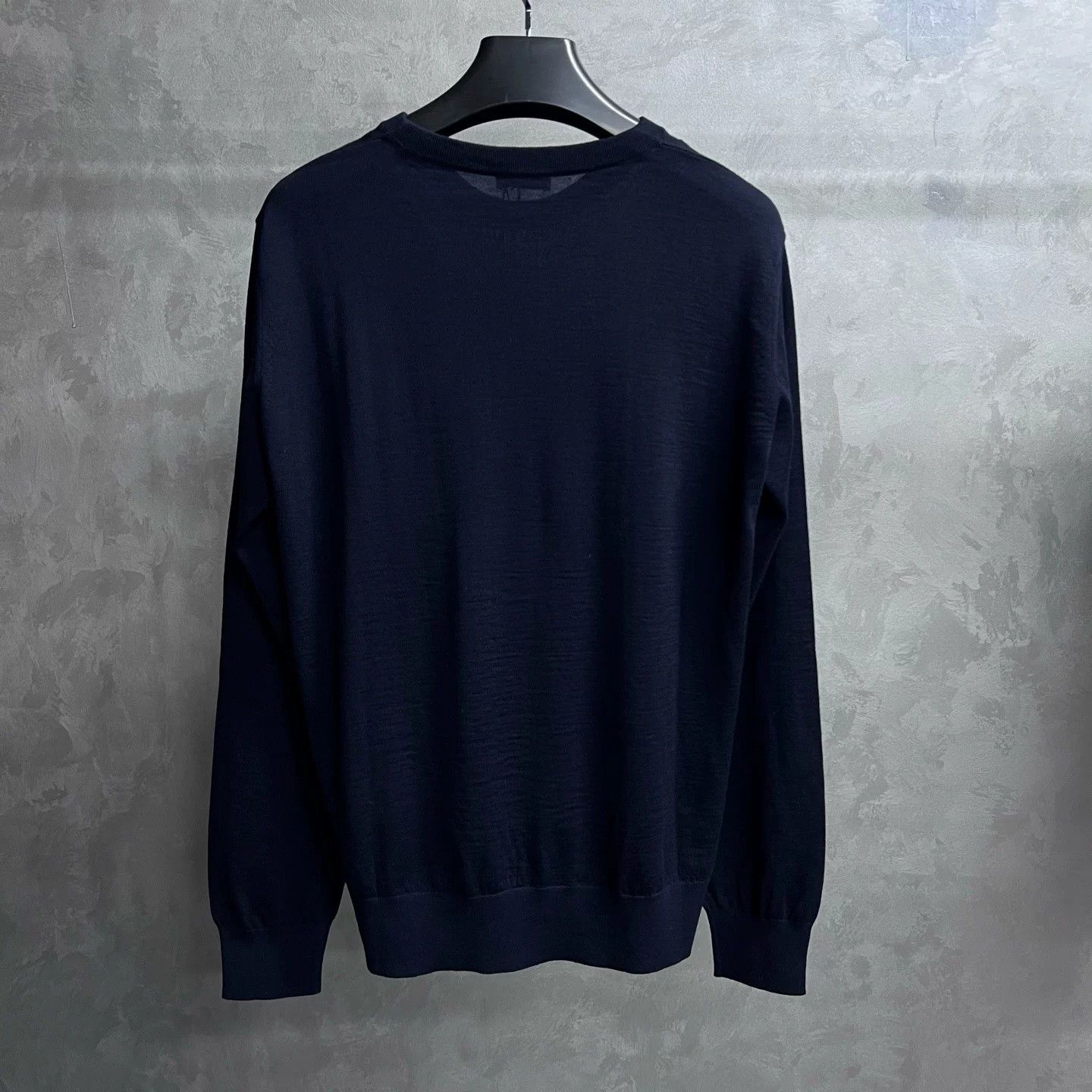 Dior Dior Deep Blue Embroidered Crew Neck Sweater Size US M / EU 48-50 / 2 - 5 Thumbnail