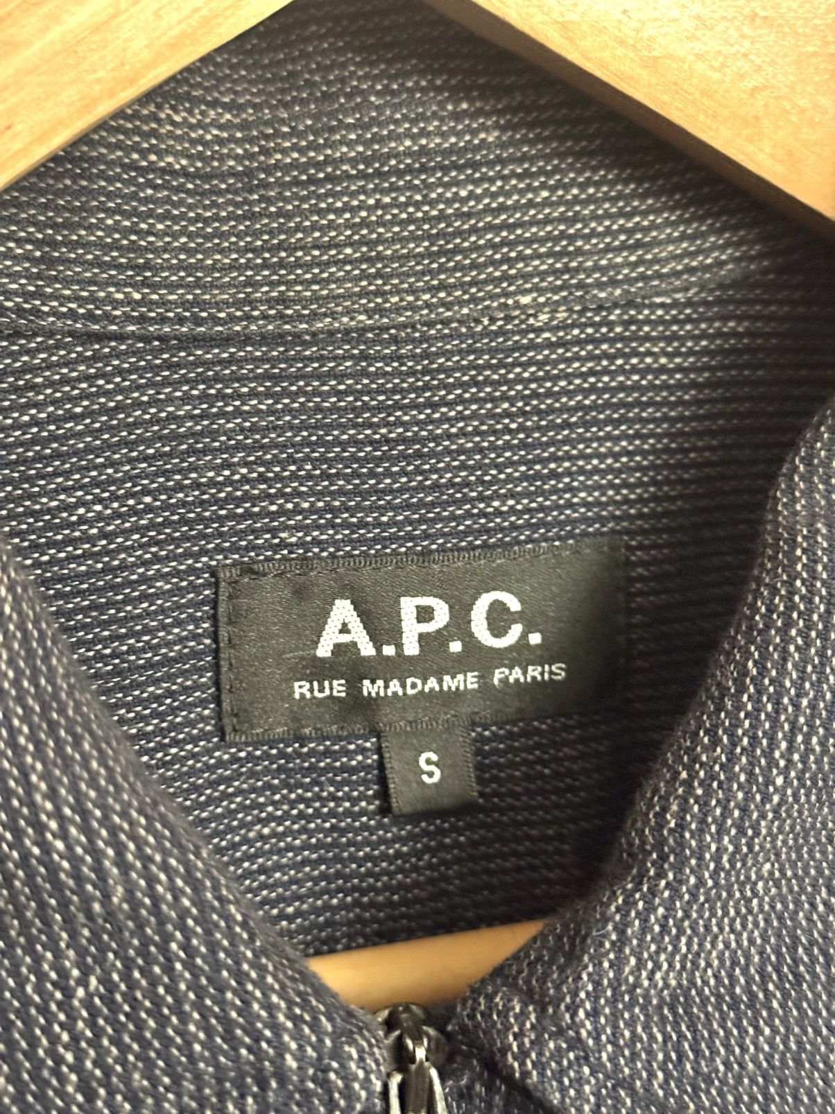A.P.C. apc zip navy grey linen shirt S men Size US S / EU 44-46 / 1 - 2 Thumbnail
