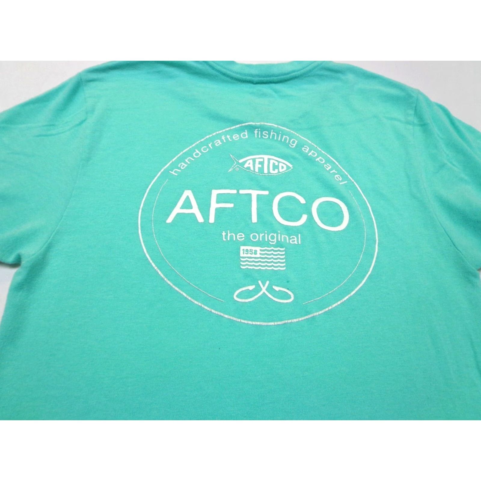 Vintage AFTCO T Shirt Graphic Light Green Size Small Flaws Size US S / EU 44-46 / 1 - 2 Thumbnail