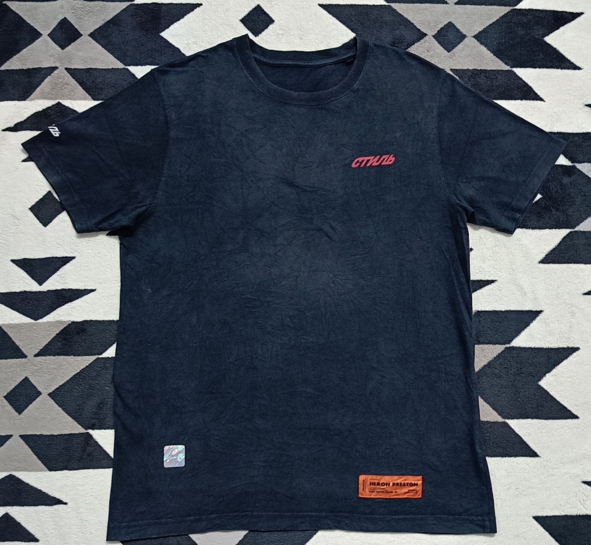 Heron Preston 🔥🔥 Rare Heron Preston Men Black Tee Size US M / EU 48-50 / 2 - 2 Thumbnail