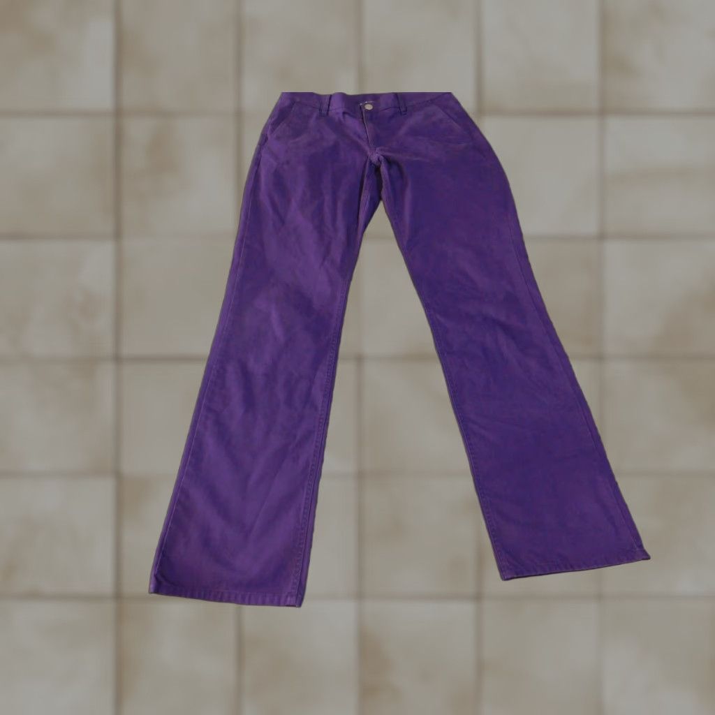 Bonobos Bonobos Chino Pants Mens 31x34 Purple Straight Fit Casual Cotton Pants Size US 31 - 1 Thumbnail