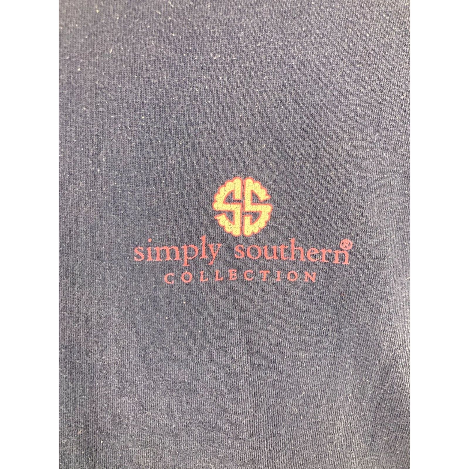 Vintage Simply Southern Women's T-Shirt Large Blue Graphic Print "Camping Is My Happy Place" Casual Crew Neck Size L / US 10 / IT 46 - 5 Thumbnail