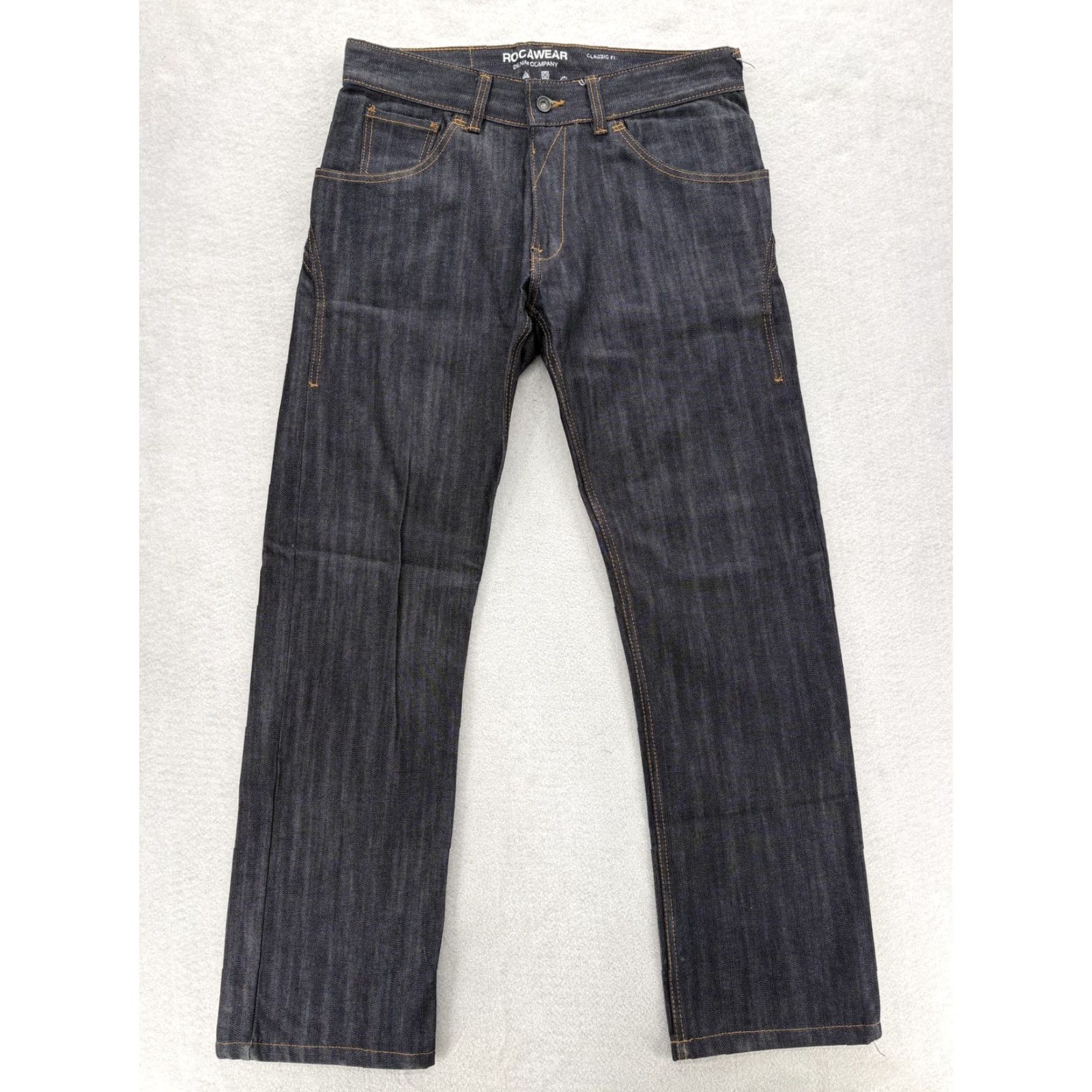 Rocawear VINTAGE Rocawear Classic Fit Jeans Mens 32x34 Blue Dark Wash Straight Denim Grunge Y2K Size US 32 / EU 48 - 2 Thumbnail