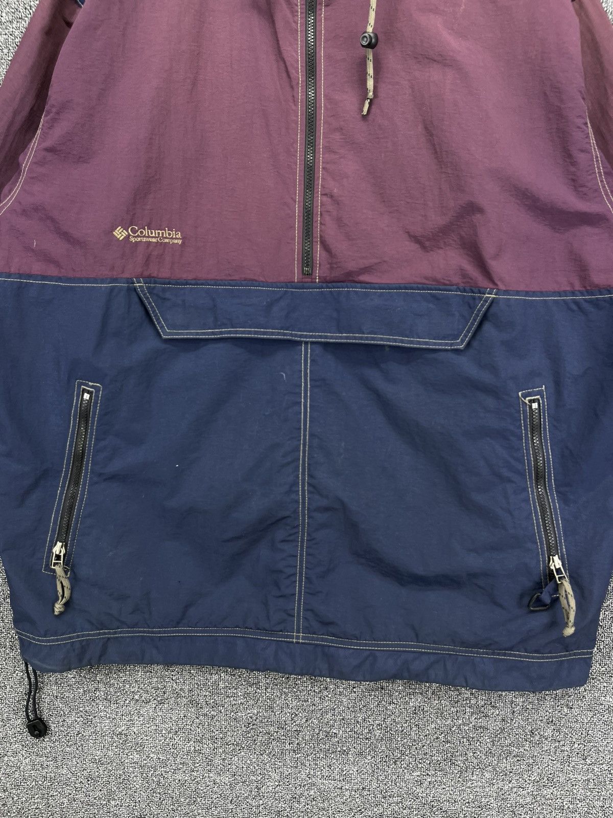 Columbia × Vintage Vintage Columbia Rare Hooded Half Zipper Anorak Size US L / EU 52-54 / 3 - 4 Thumbnail