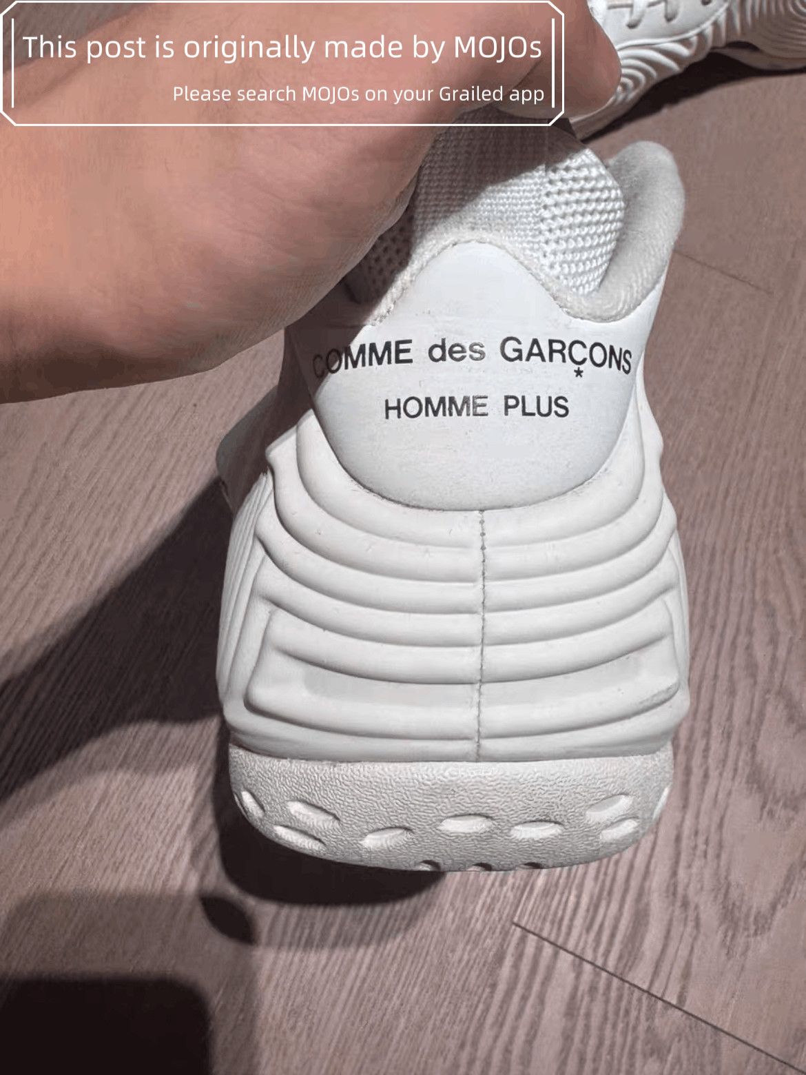 Comme des Garcons Homme Plus × Nike Comme Des Garcons Homme Plus x Nike Foamposite white Size US 8.5 / EU 41-42 - 4 Thumbnail