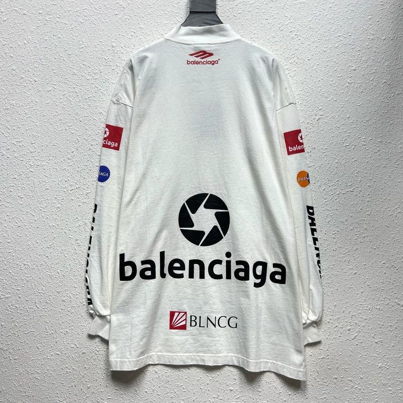 Balenciaga Balenciaga Logo printing of racing letters destroys long-s Size US S / EU 44-46 / 1 - 2 Thumbnail