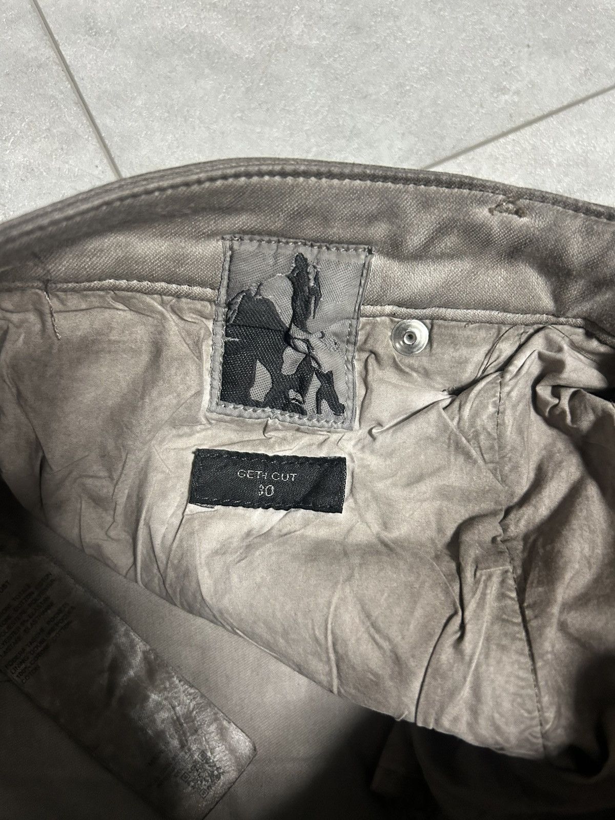 Rick Owens Drkshdw RICK OWENS DRKSHDW GETH FOILED LOOSE JEANS Size 30" / US 8 / IT 44 - 5 Thumbnail