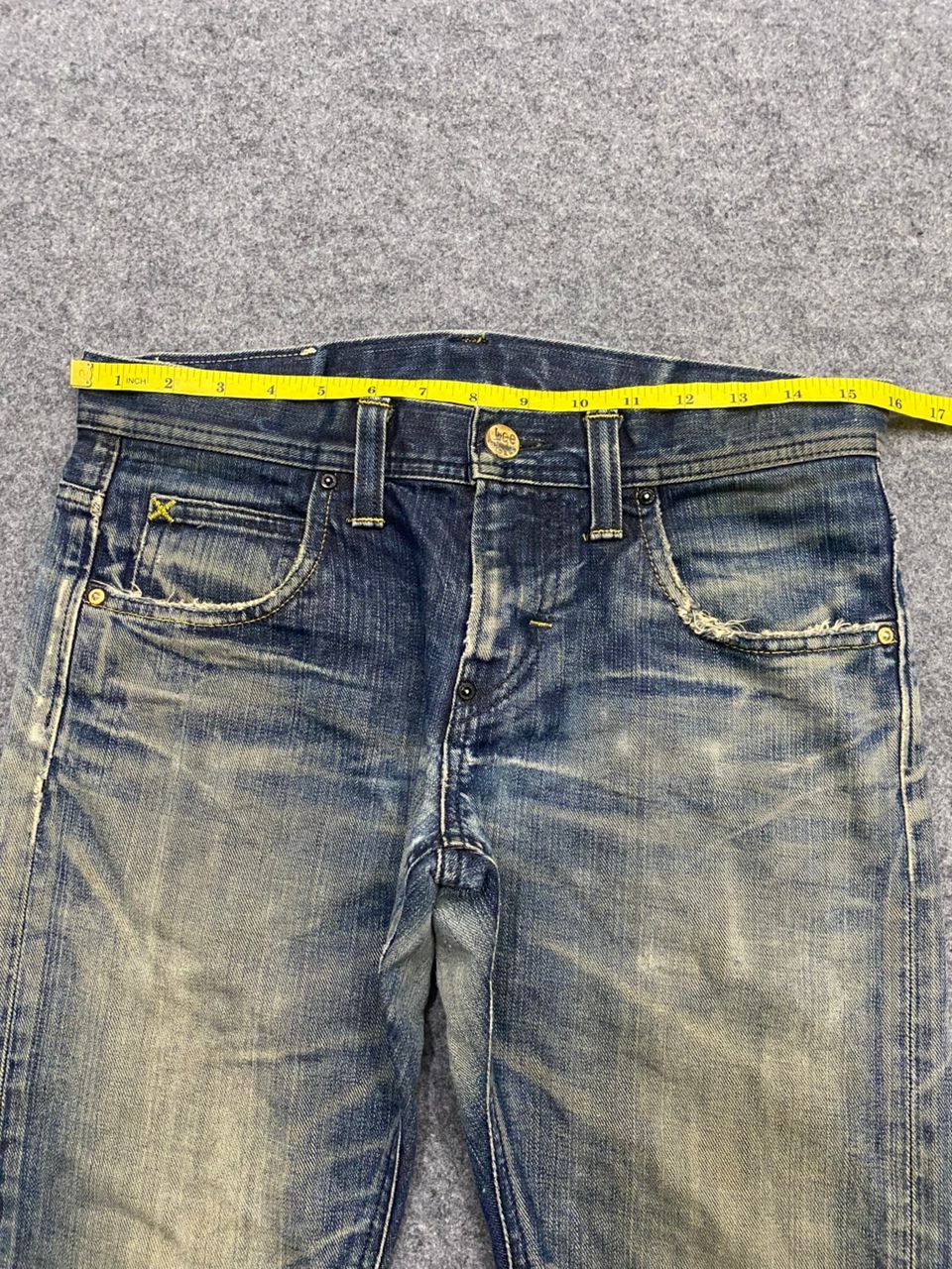If Six Was Nine 💥Best Offer💥Vintage Lee Riders Distressed Denim Size US 32 / EU 48 - 9 Thumbnail
