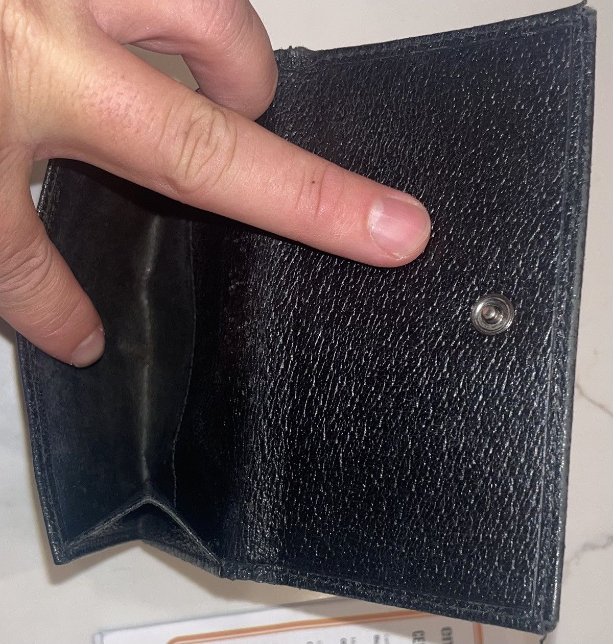 Gucci Gucci Black Leather Bifold Wallet Size ONE SIZE - 9 Thumbnail