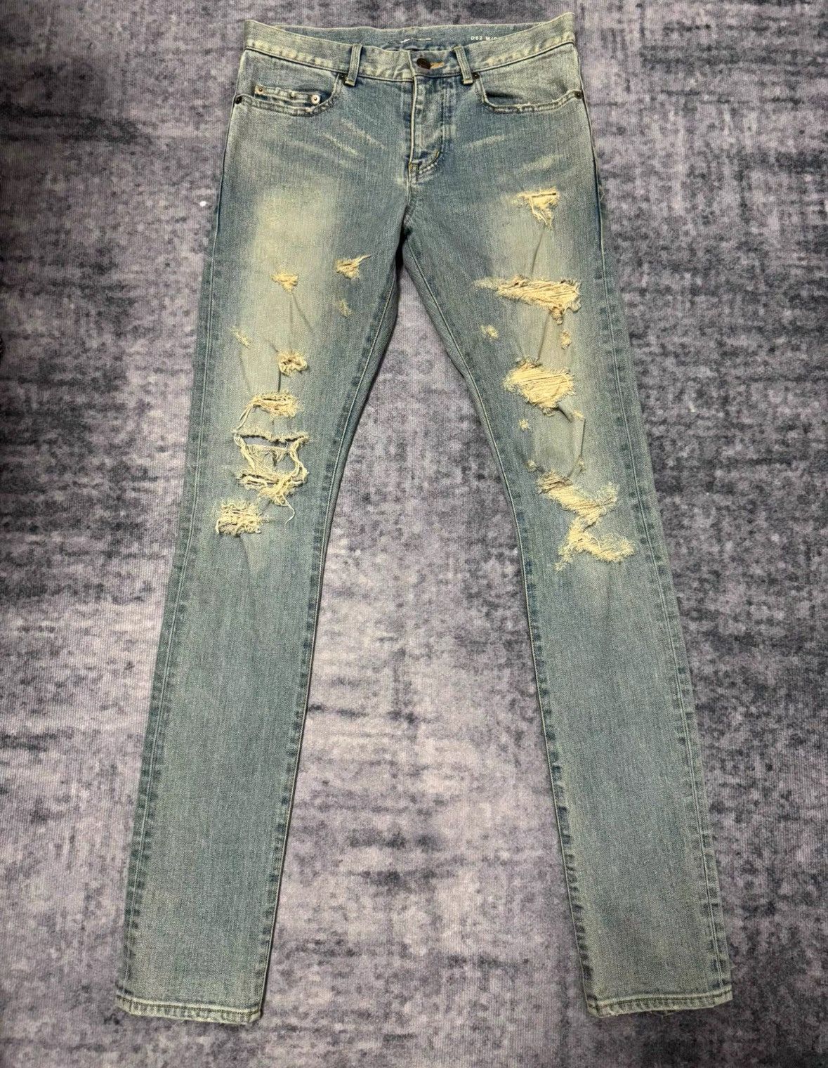 Saint Laurent Paris Saint Laurent washed vermillion light jeans-2505 Size US 29 - 1 Thumbnail