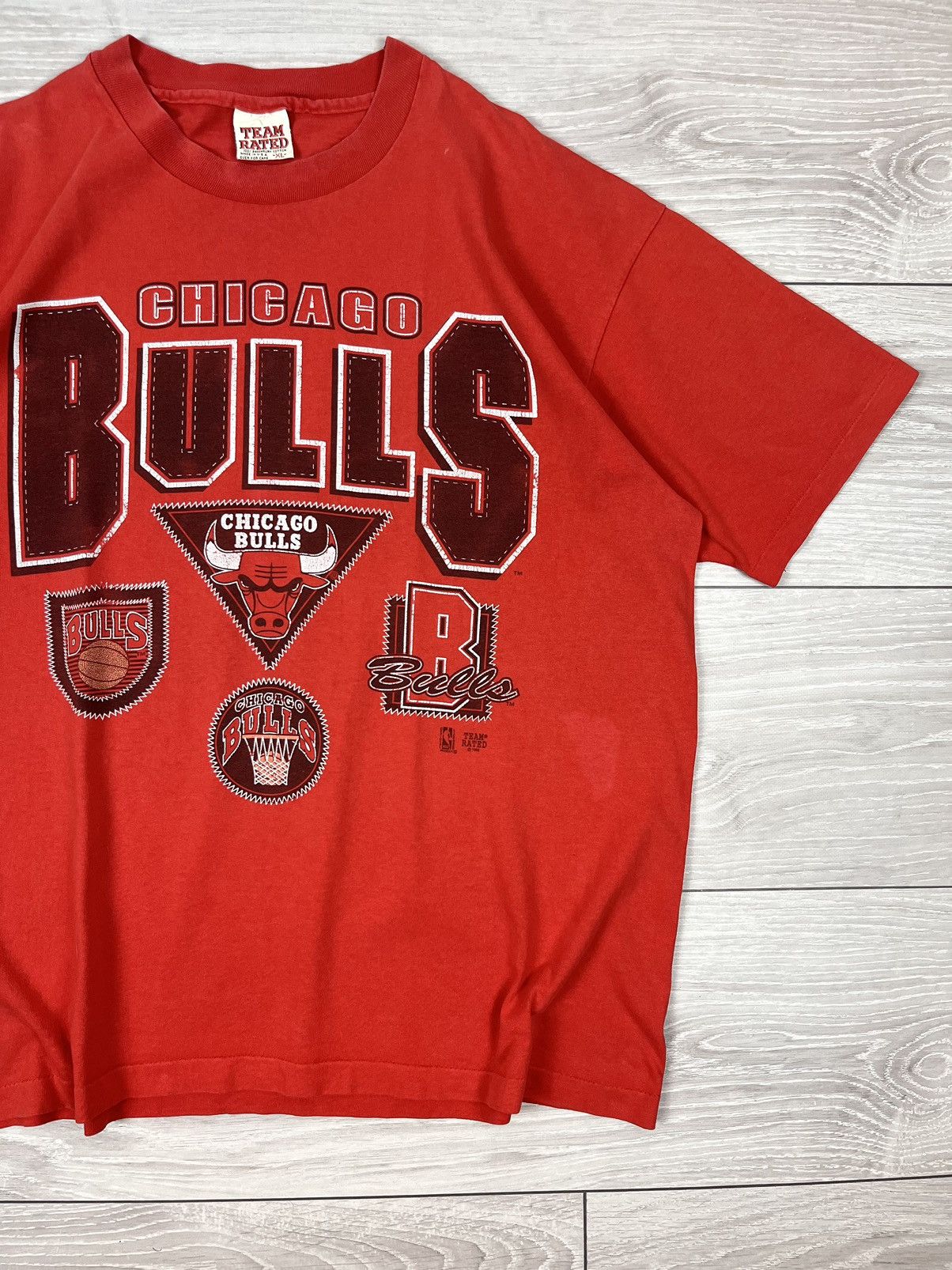 NBA Chicago Bulls NBA Vintage 1992 Red T Shirt XL Size US XL / EU 56 / 4 - 2 Thumbnail