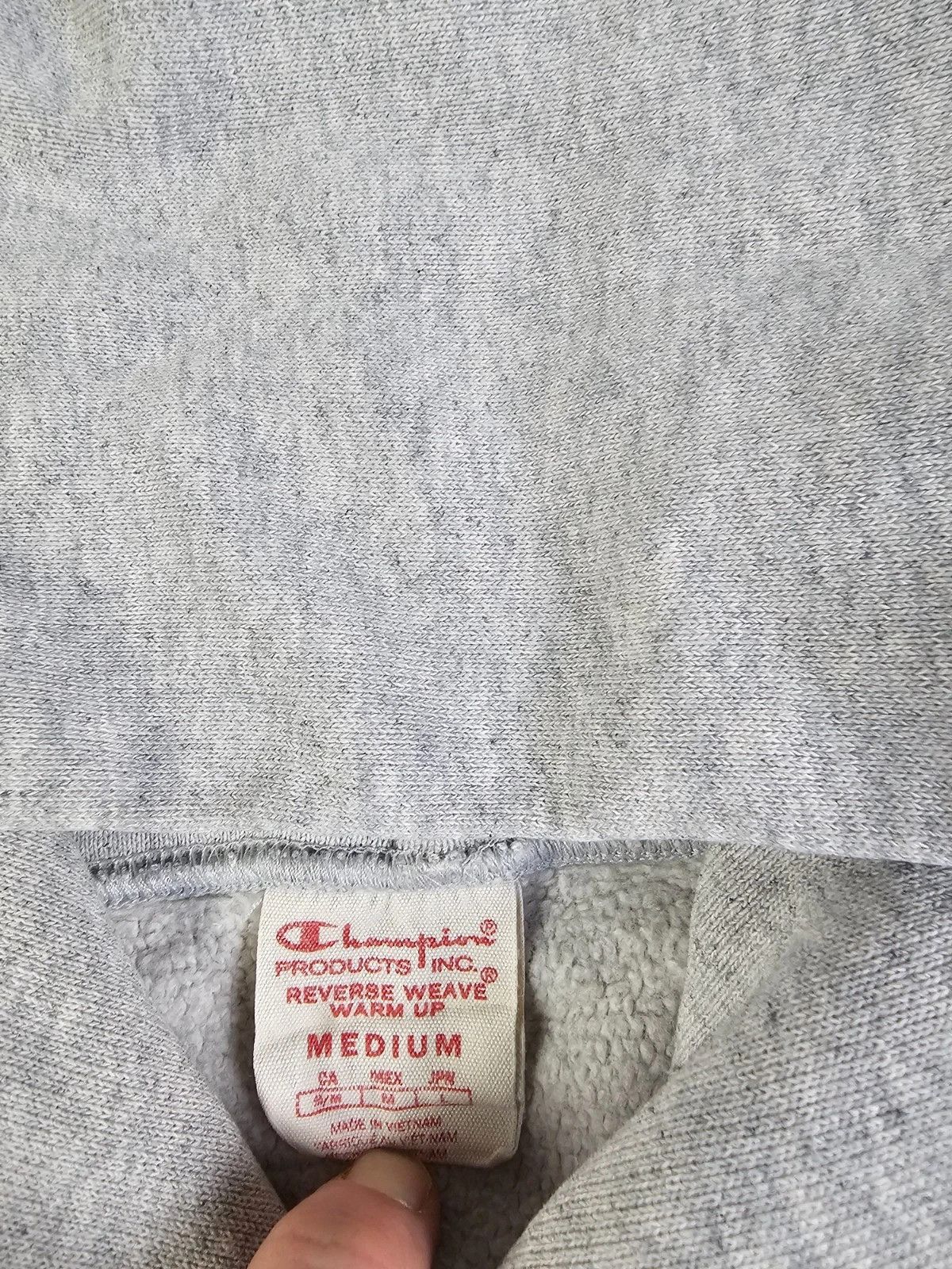Carhartt Champion Reverse Weave Script Hoodie Gray Hooded Men M Size US M / EU 48-50 / 2 - 5 Thumbnail