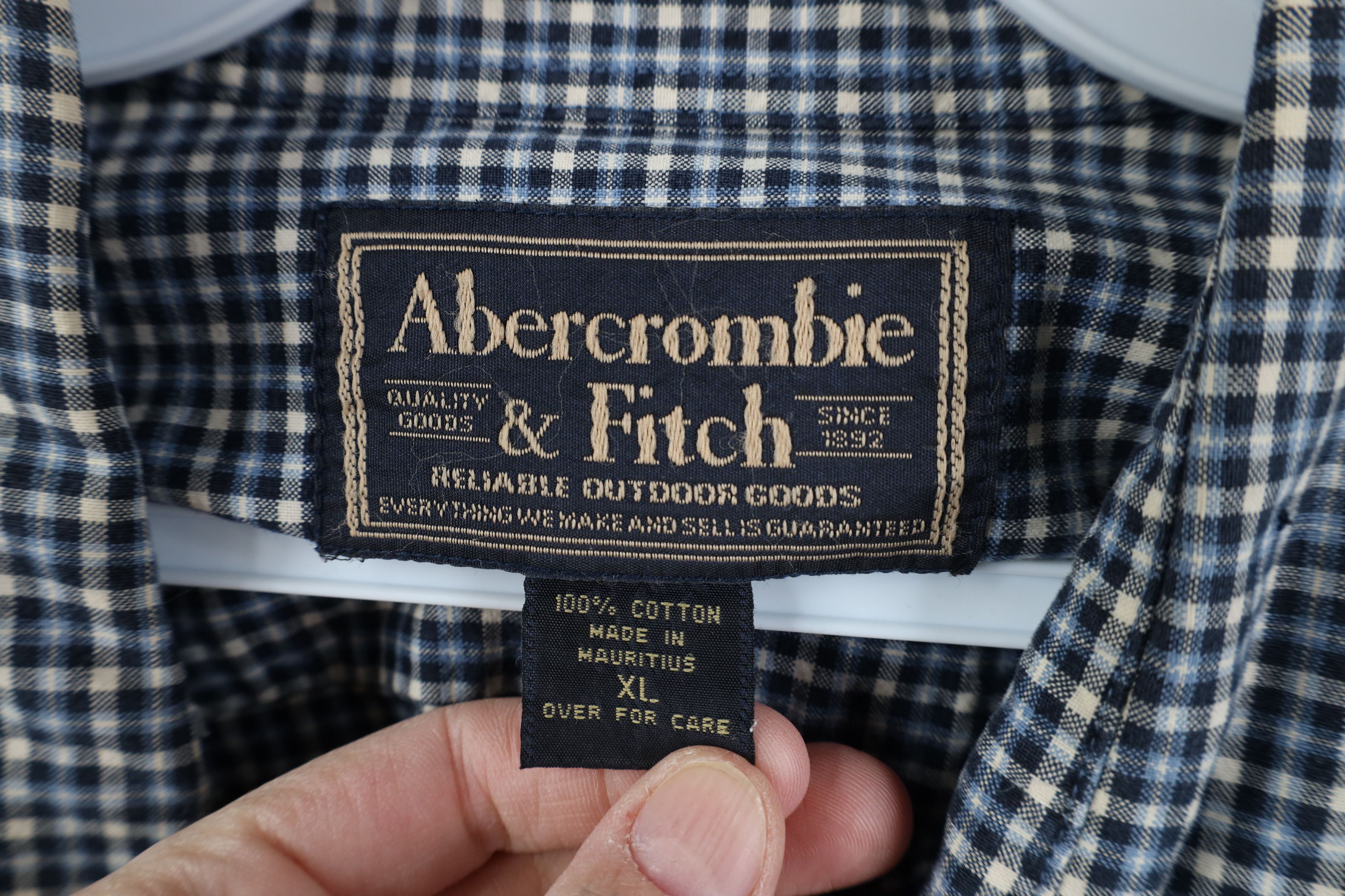 Abercrombie & Fitch Vintage 90s Abercrombie & Fitch Baggy Collared Button Shirt Size US XL / EU 56 / 4 - 7 Thumbnail