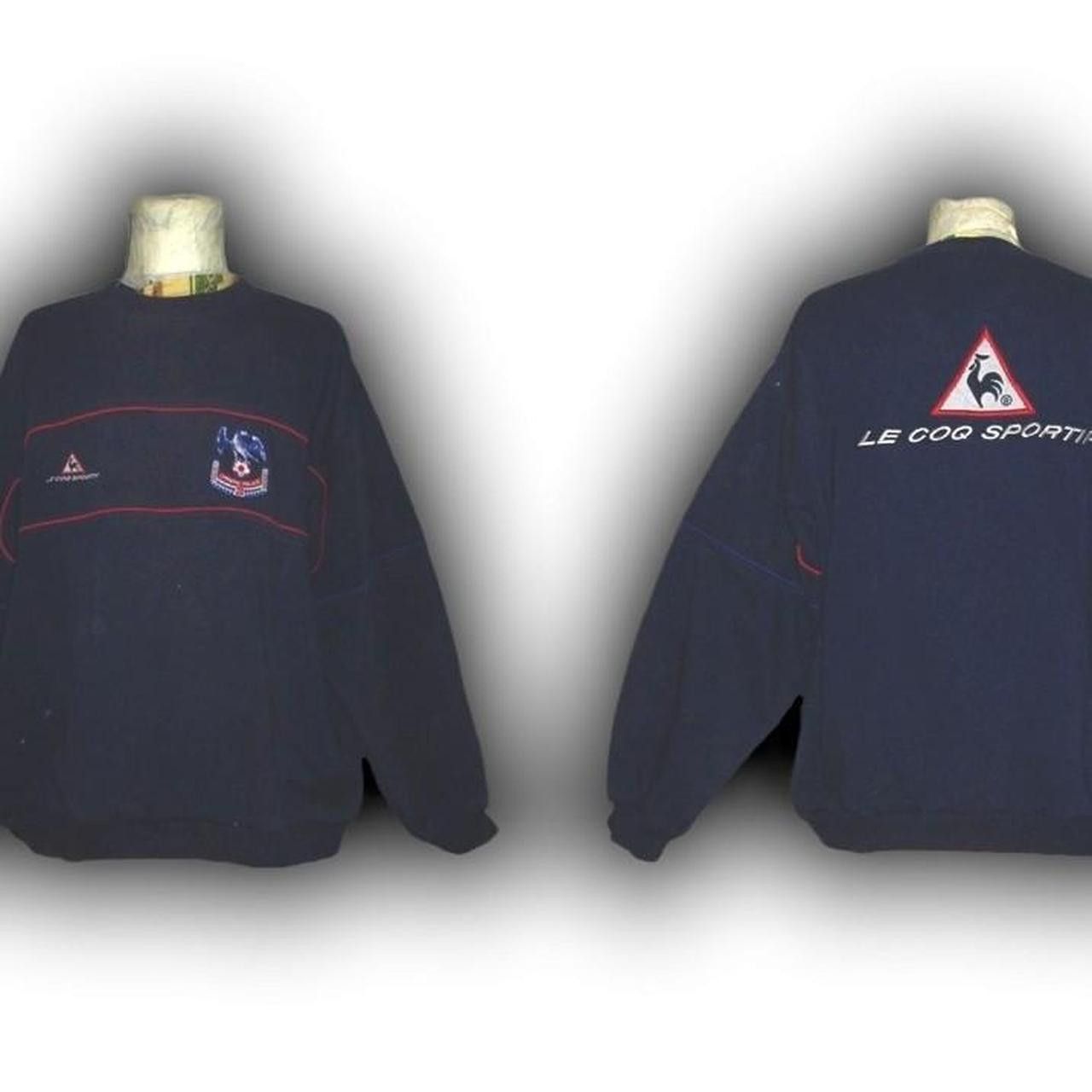 Le Coq Sportif Crystal Palace England 2001 2002 Sweatshirt shirt jersey Size US XL / EU 56 / 4 - 3 Thumbnail