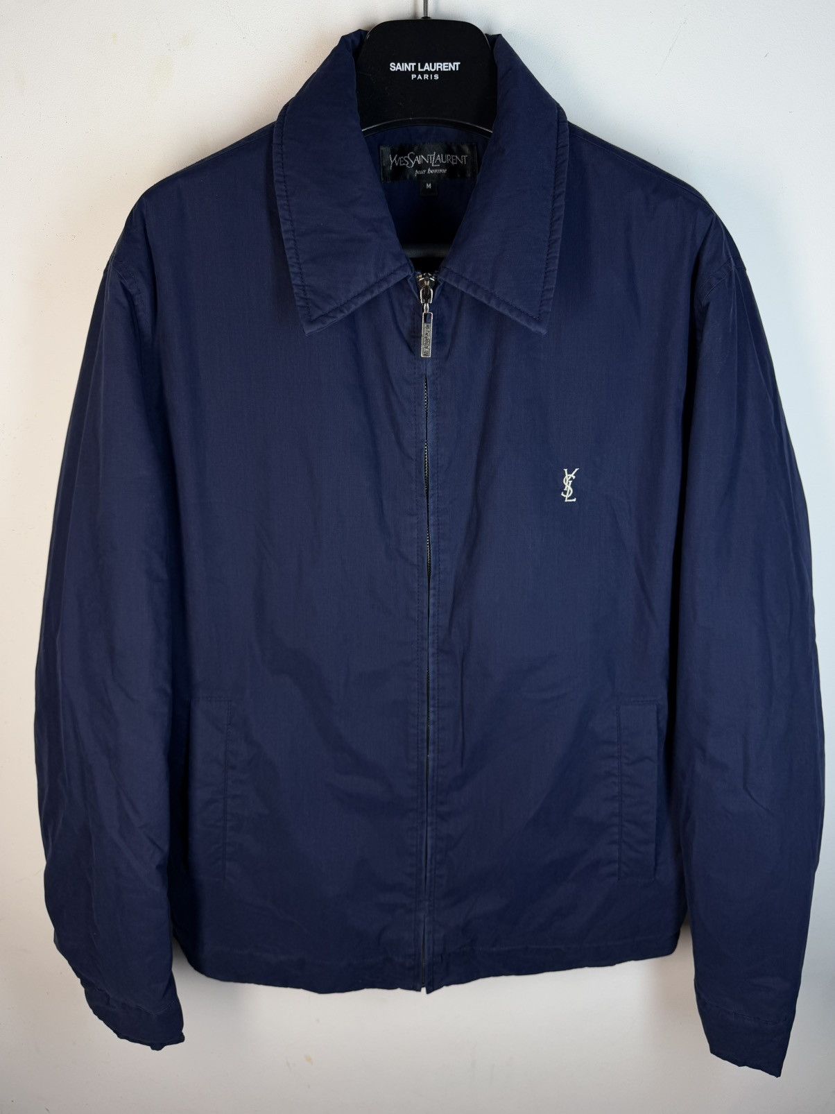 Yves Saint Laurent Warm YSL Jacket Navy YSL Bomber Size US M / EU 48-50 / 2 - 3 Thumbnail