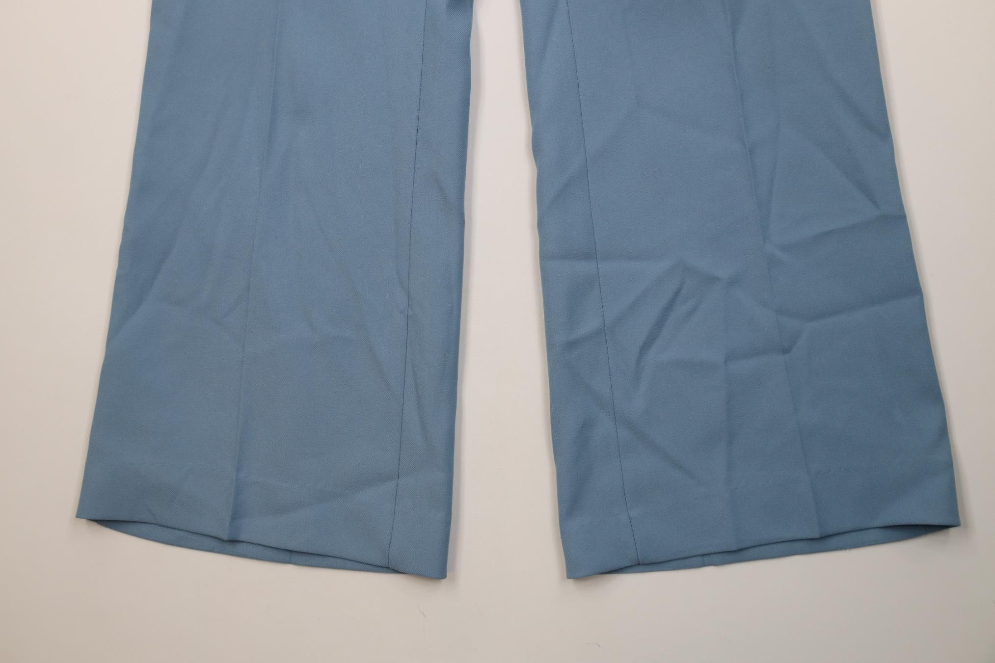Vintage Vintage 70s Streetwear Bell Bottoms Chino Pants Blue USA Size US 34 / EU 50 - 4 Thumbnail