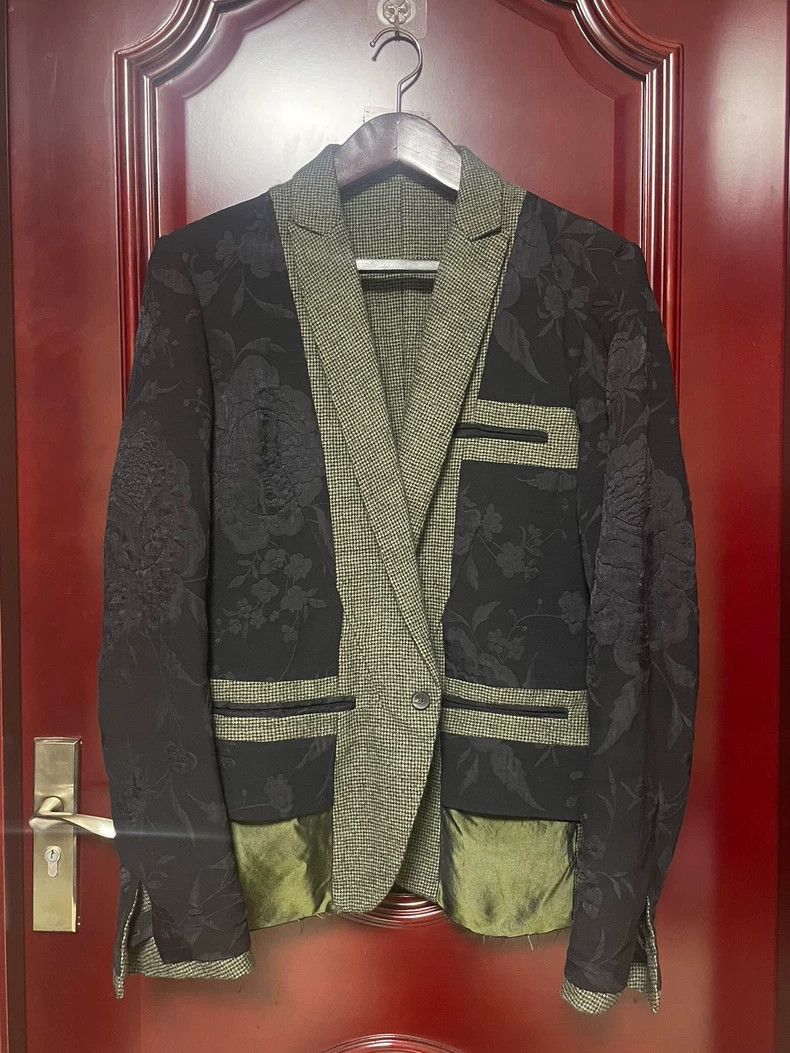 Haider Ackermann Haider AckermannSilk jacquard deconstructed blazer 2503-Nex Size 48R - 1 Thumbnail