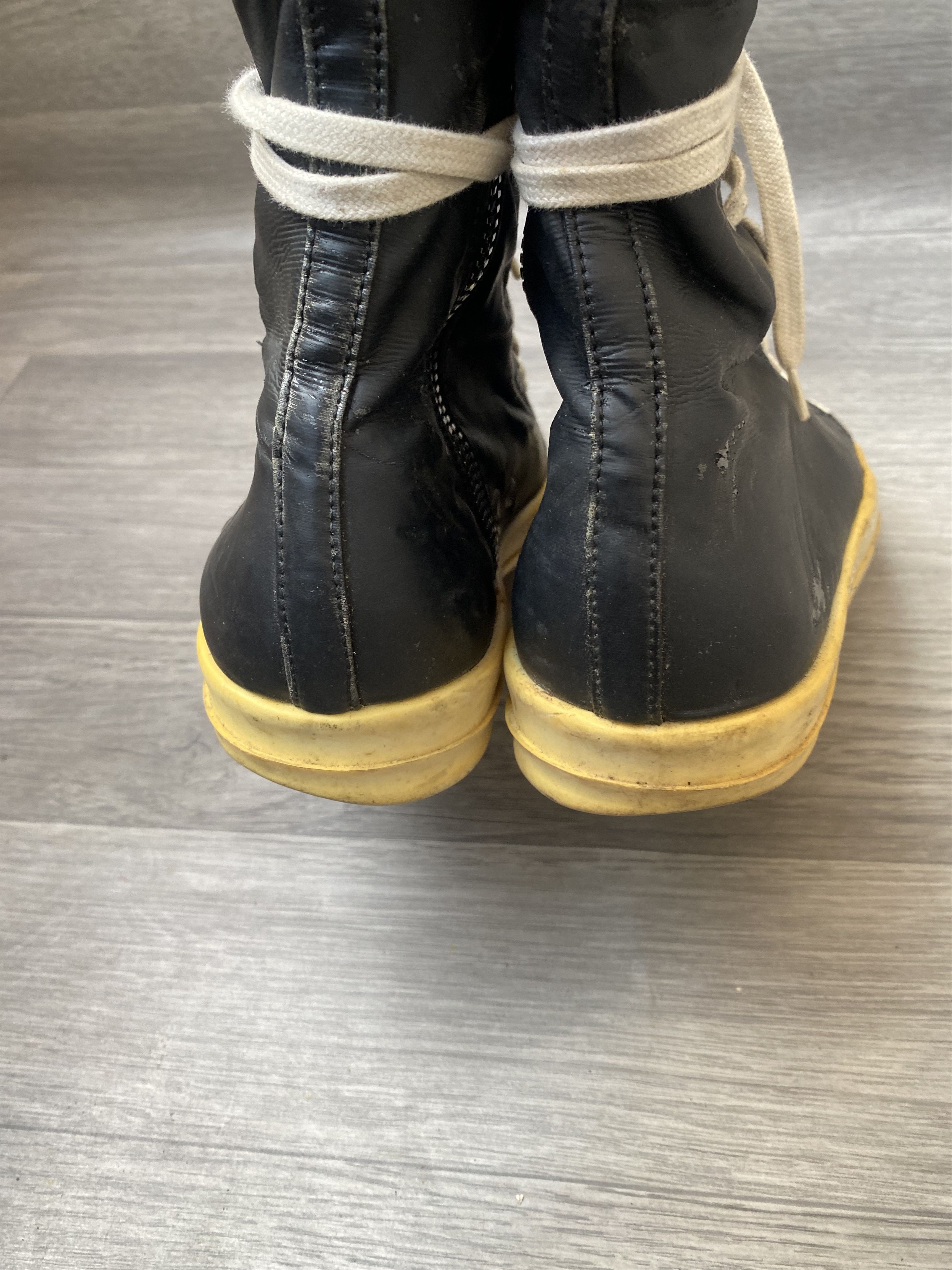 Rick Owens Drkshdw Rick owens drkshdw ramones black hi-top sneakers Size US 7.5 / EU 40-41 - 7 Thumbnail