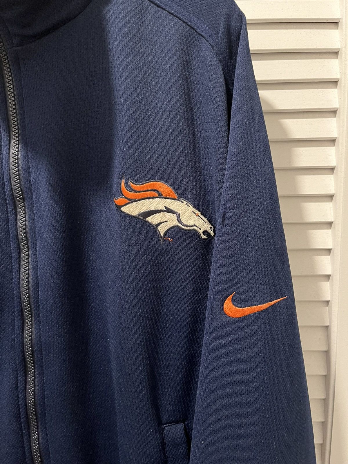 Nike Vintage 90s Nike Denver Broncos Jacket Navy Orange Size US XL / EU 56 / 4 - 6 Thumbnail