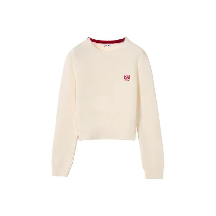Loewe Loewe SS22 Micro Logo Cropped Sweater Size M / US 6-8 / IT 42-44 - 1 Thumbnail